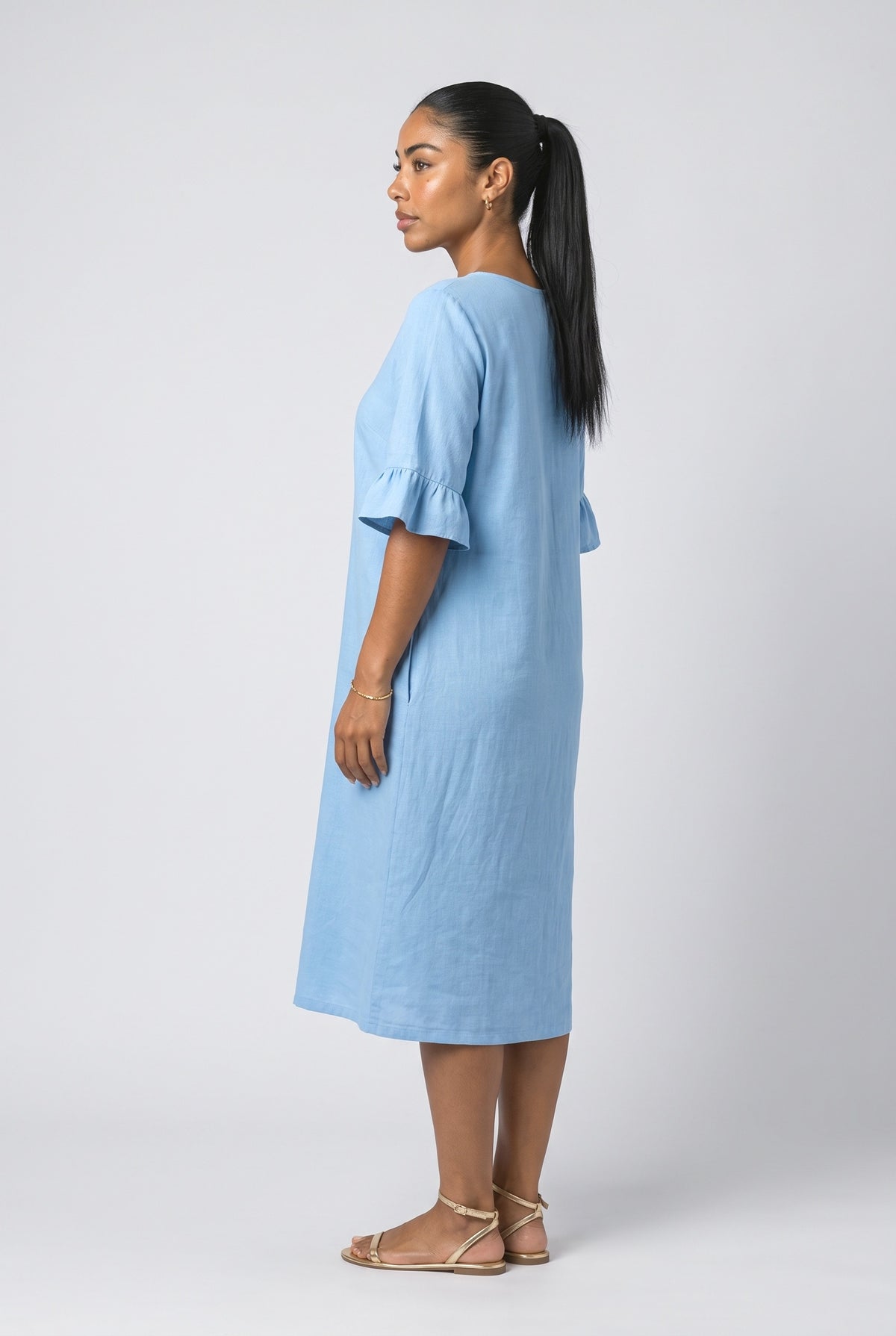 Midi Dress, back view