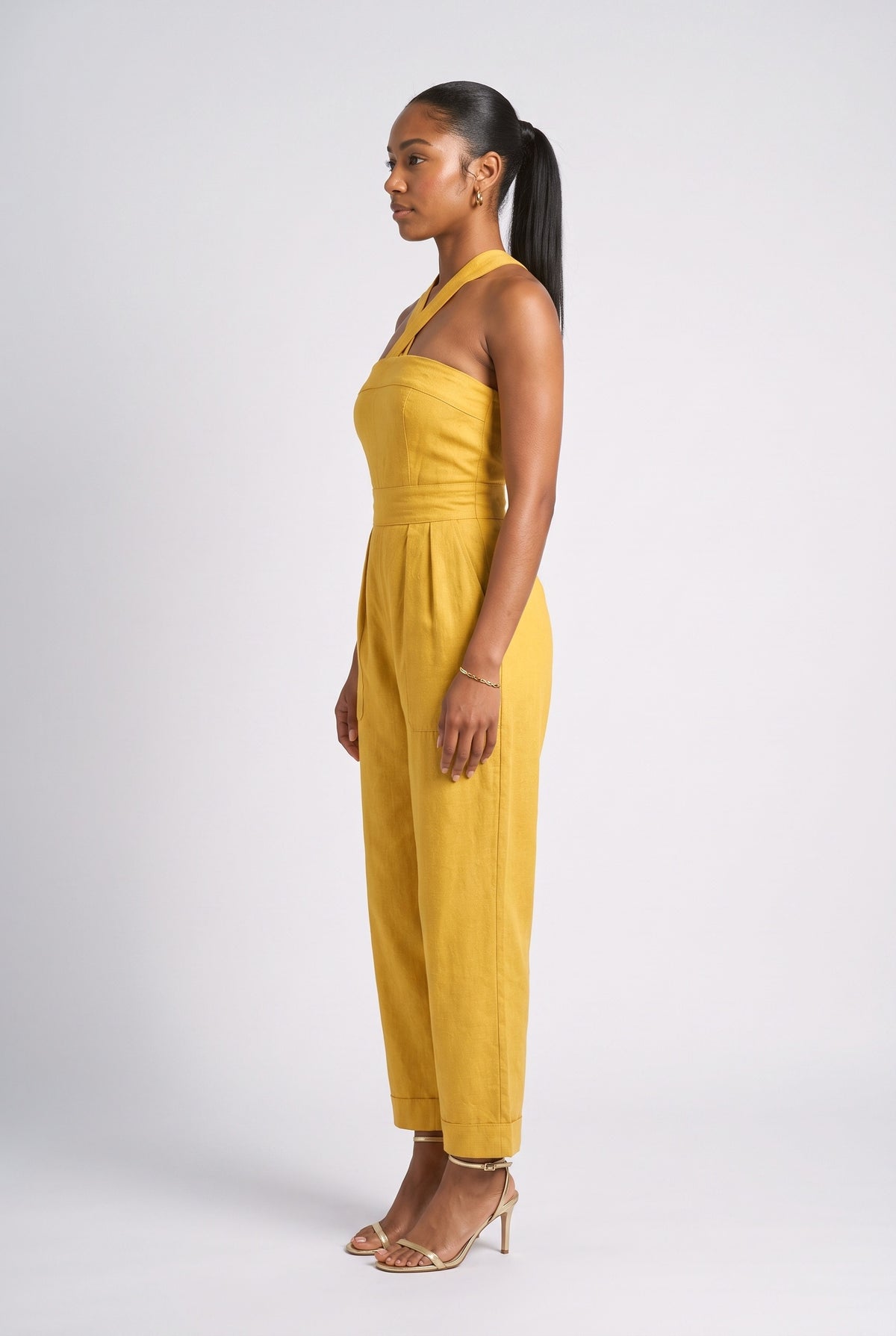 Halter Neck Jumpsuit, back view