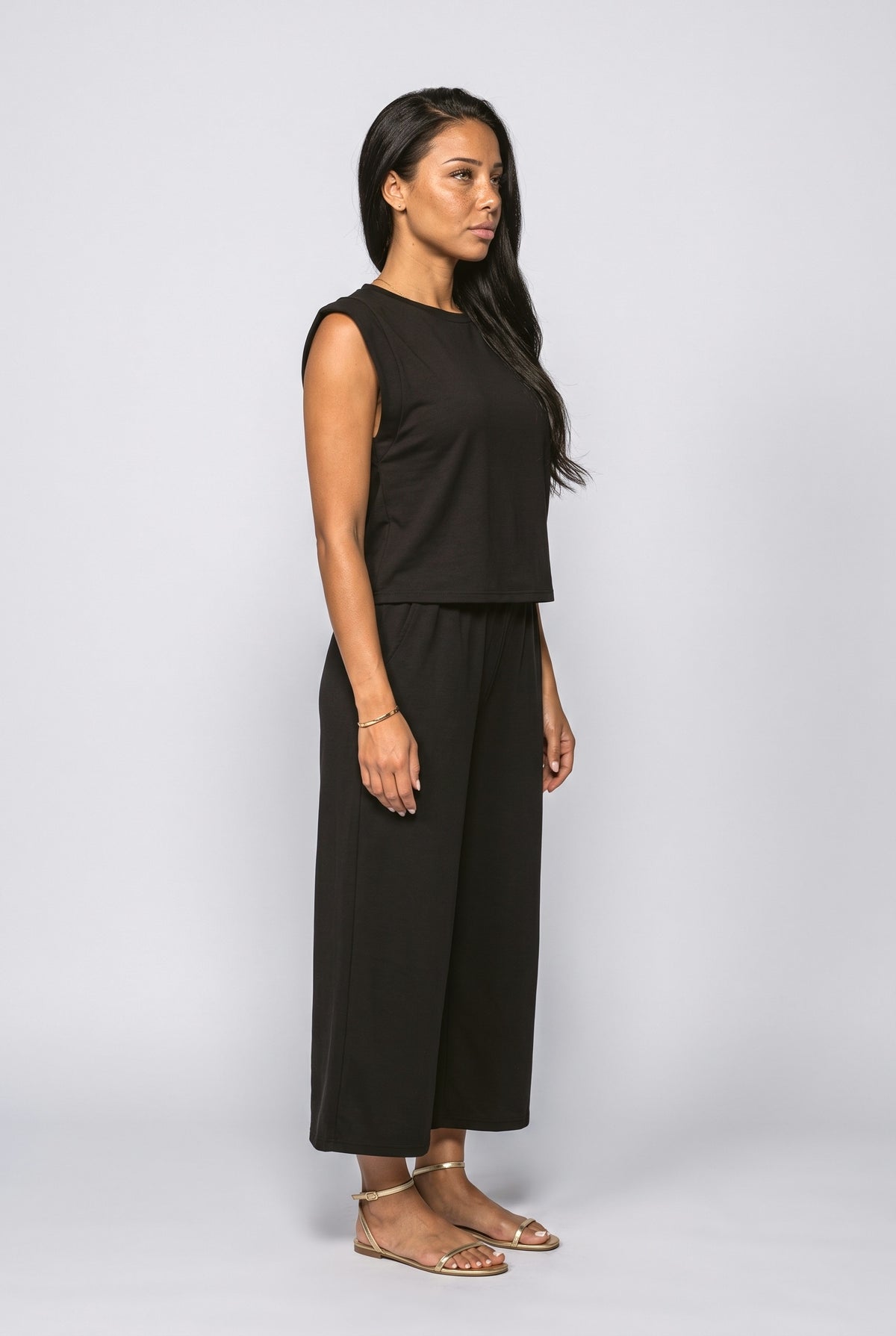 Sleeveless Two Piece Outfit, back view