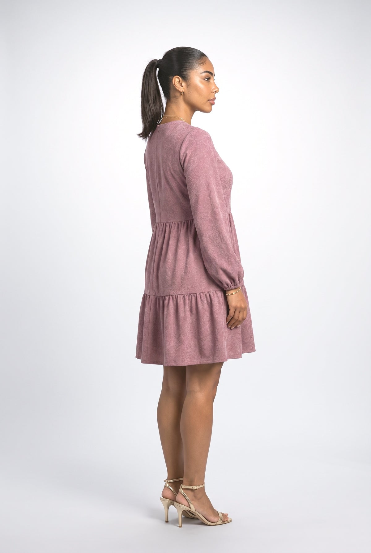 Long Sleeve Dress, back view