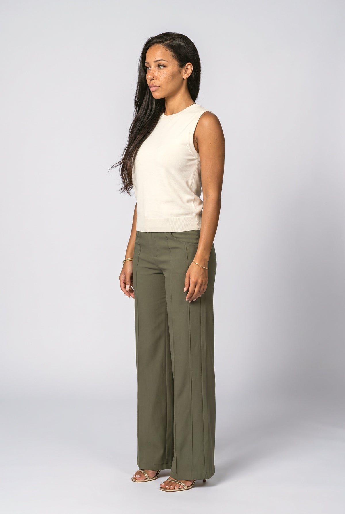 Wide Leg Pants, back view