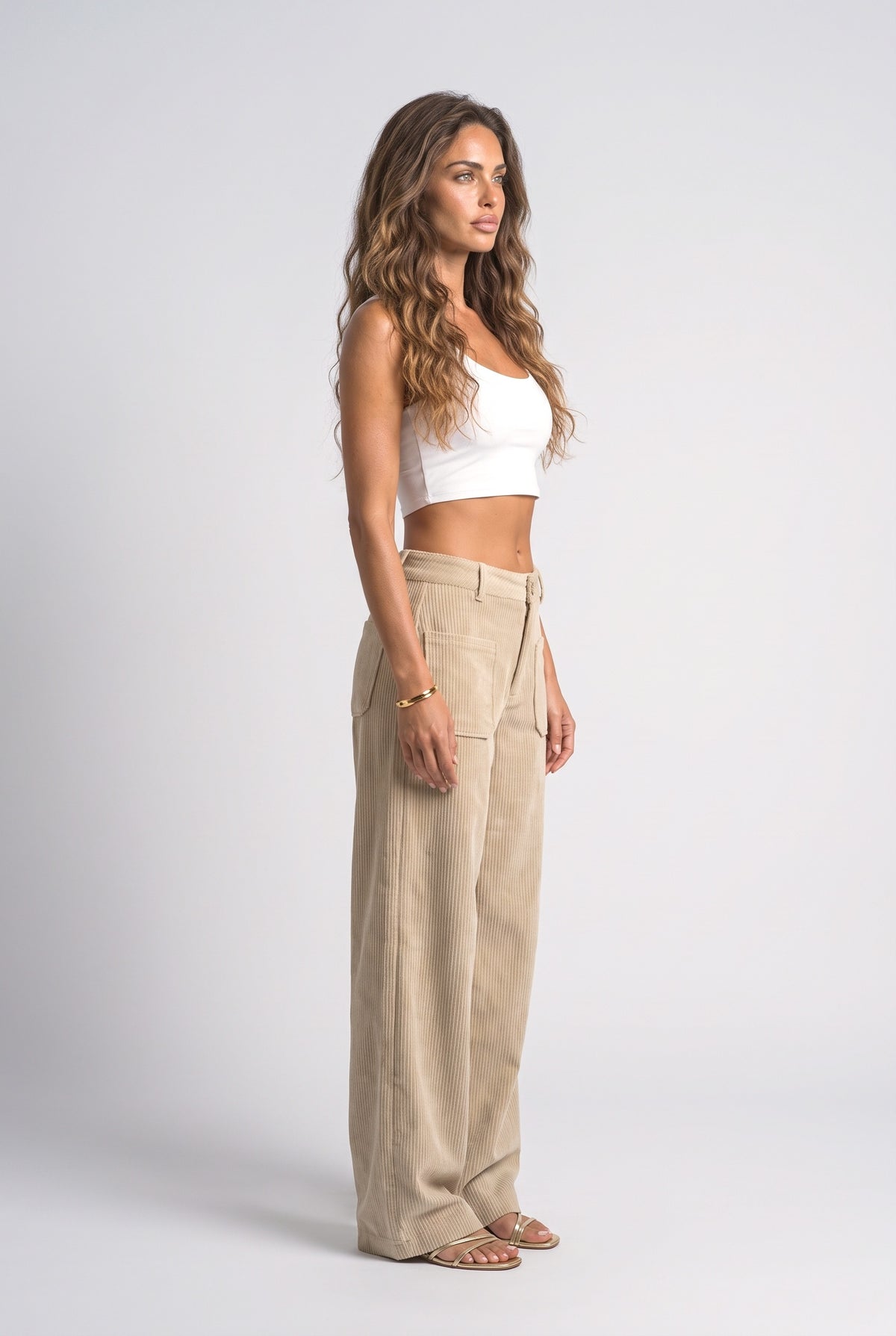 Wide Leg Pants, back view