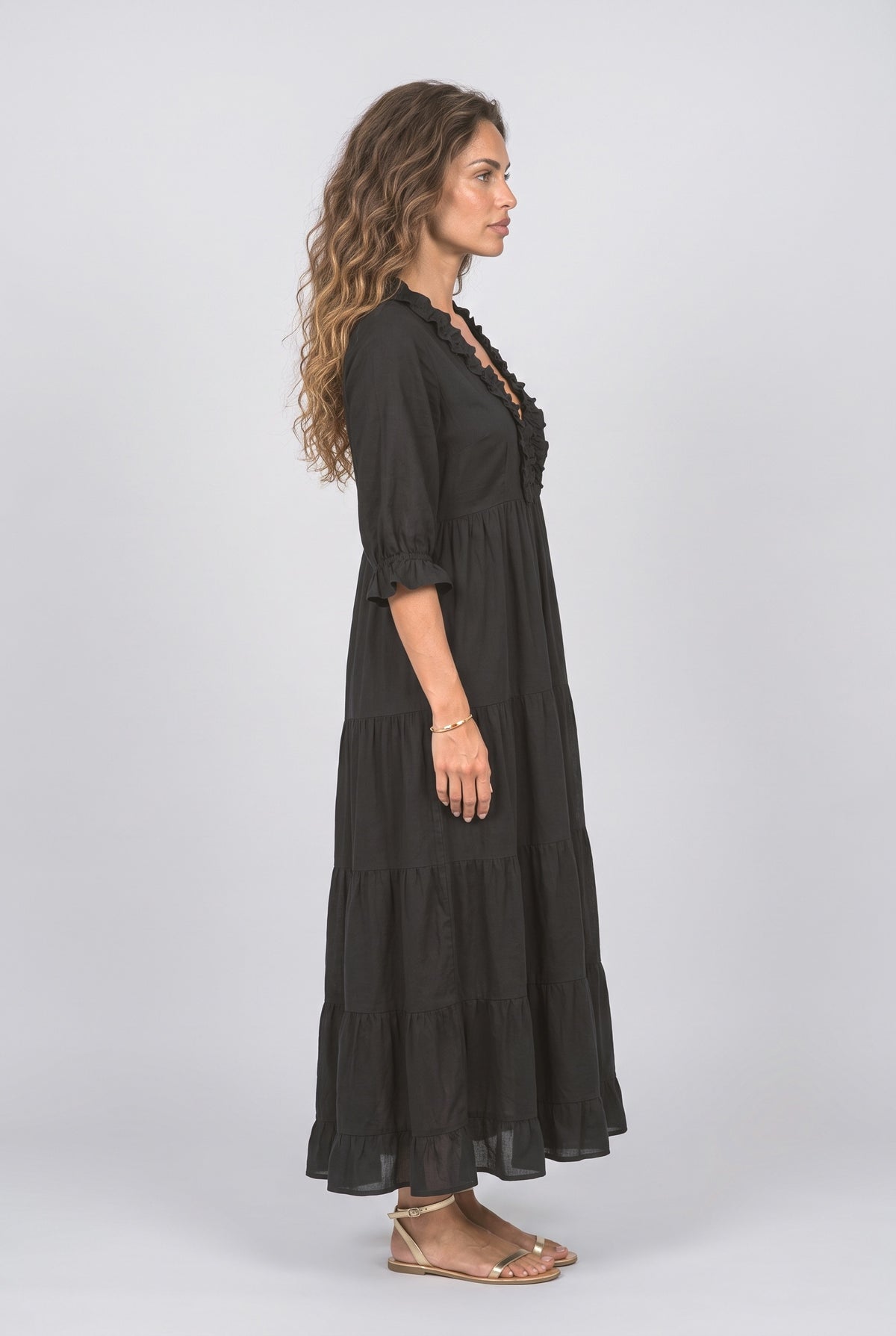 Tiered Maxi Dress, back view