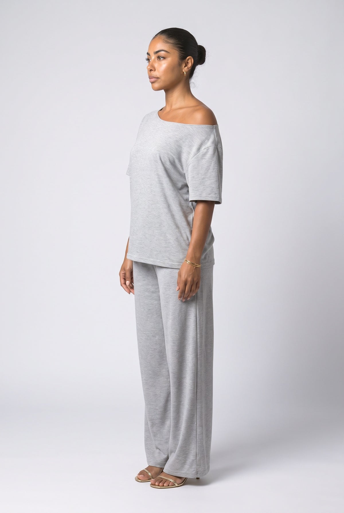 Off-Shoulder Two Piece Outfit, back view