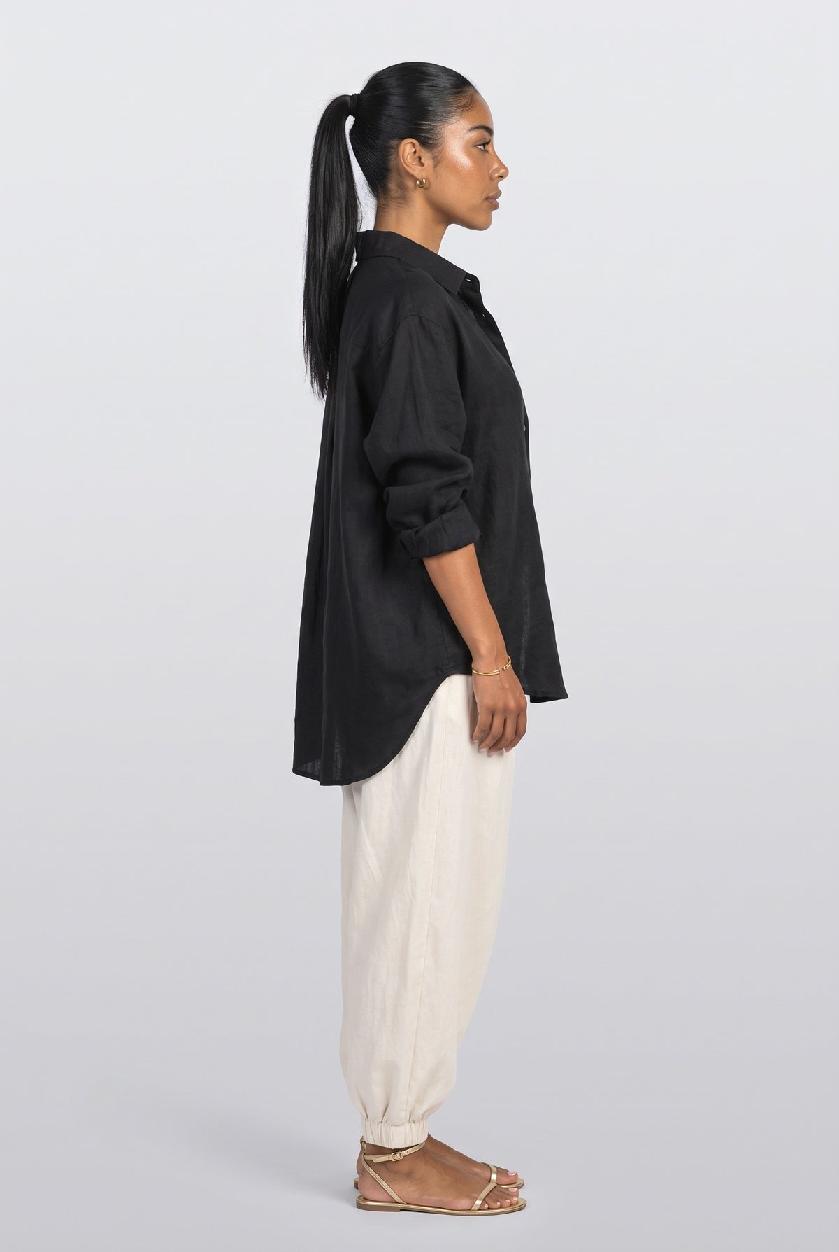Draped Two Piece Outfit, back view