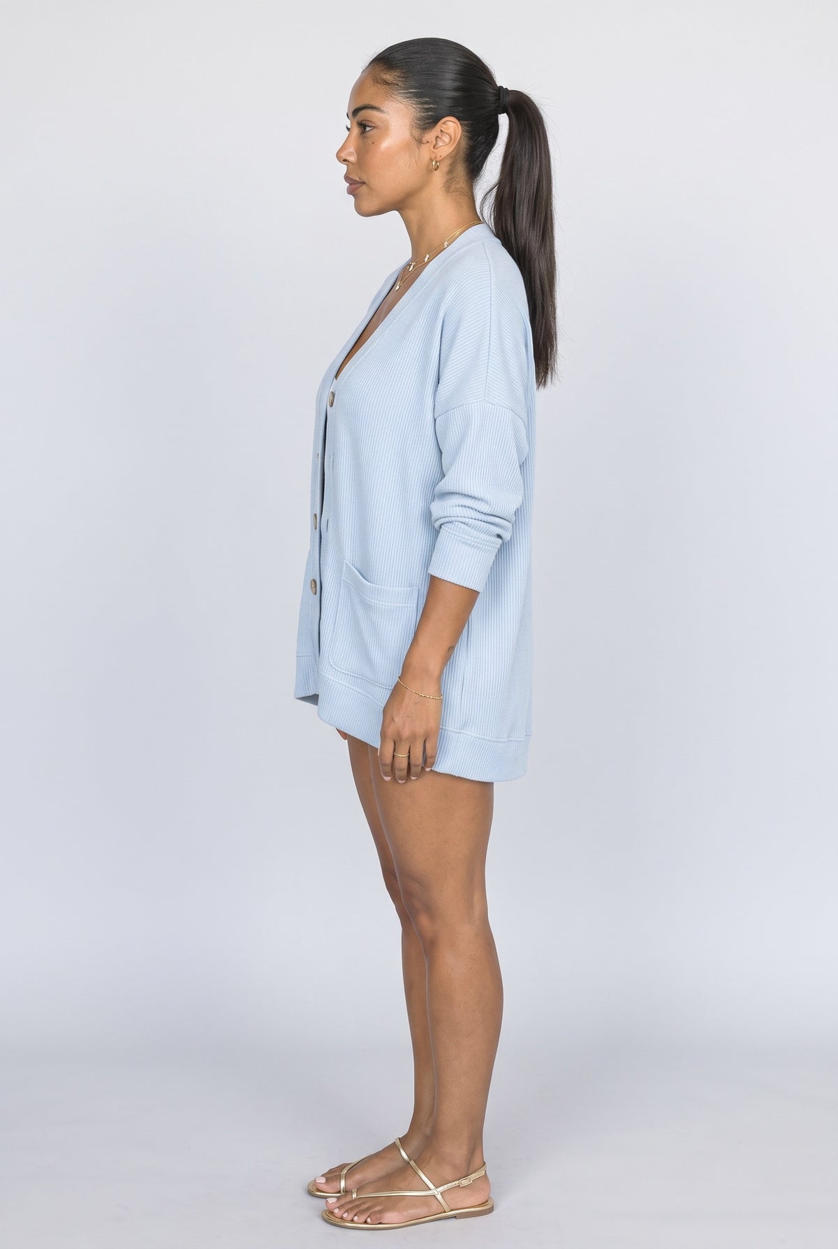 Knit Cardigan, back view
