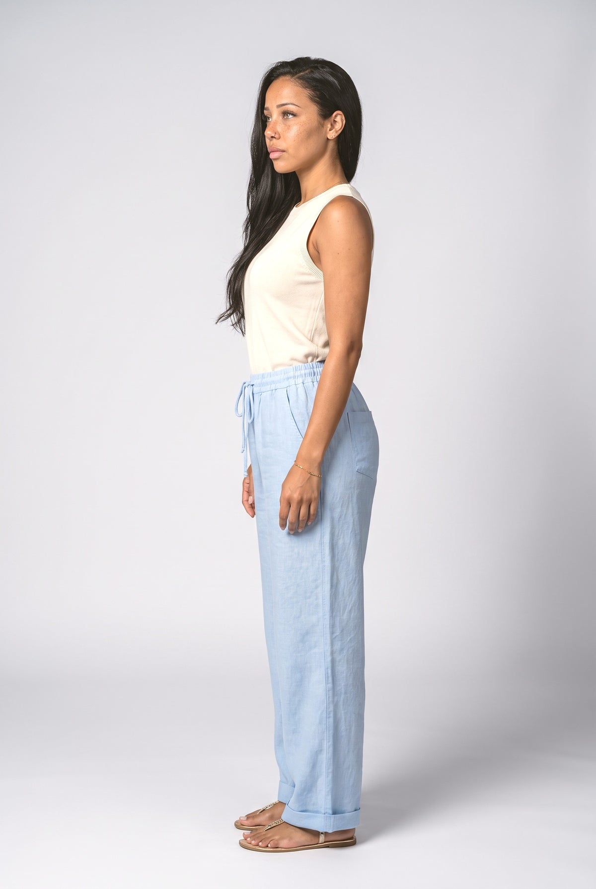 Wide Leg Pants, back view