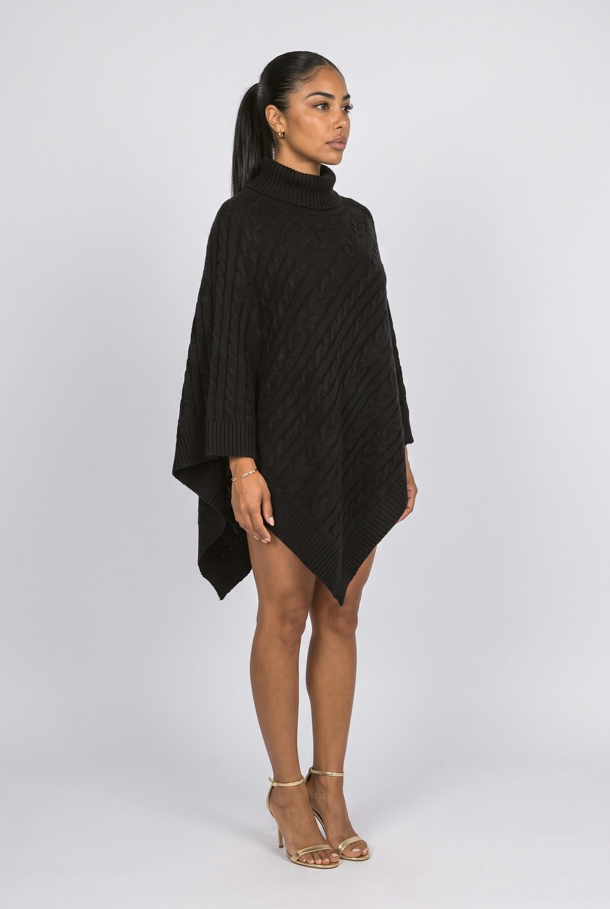 Knit Asymmetric Vest, back view