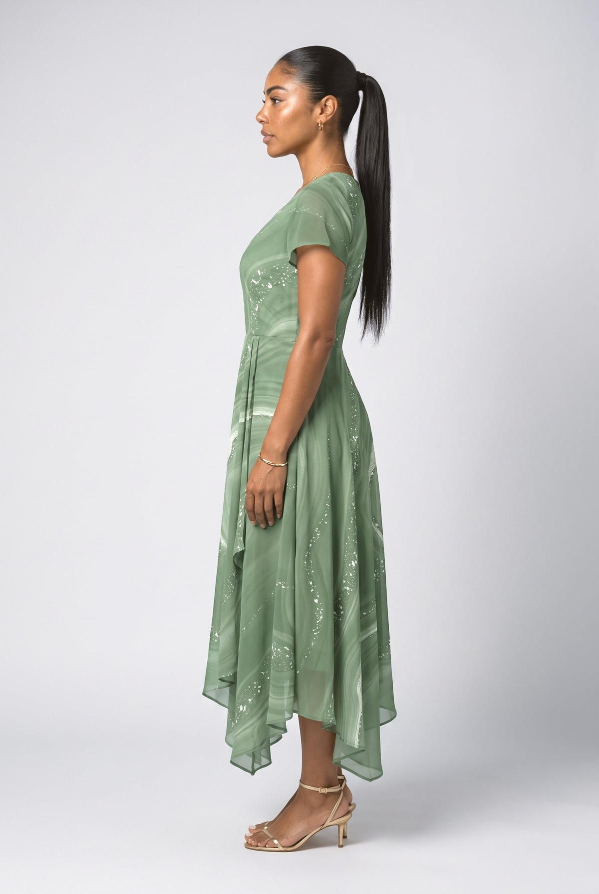 Midi Dress, back view