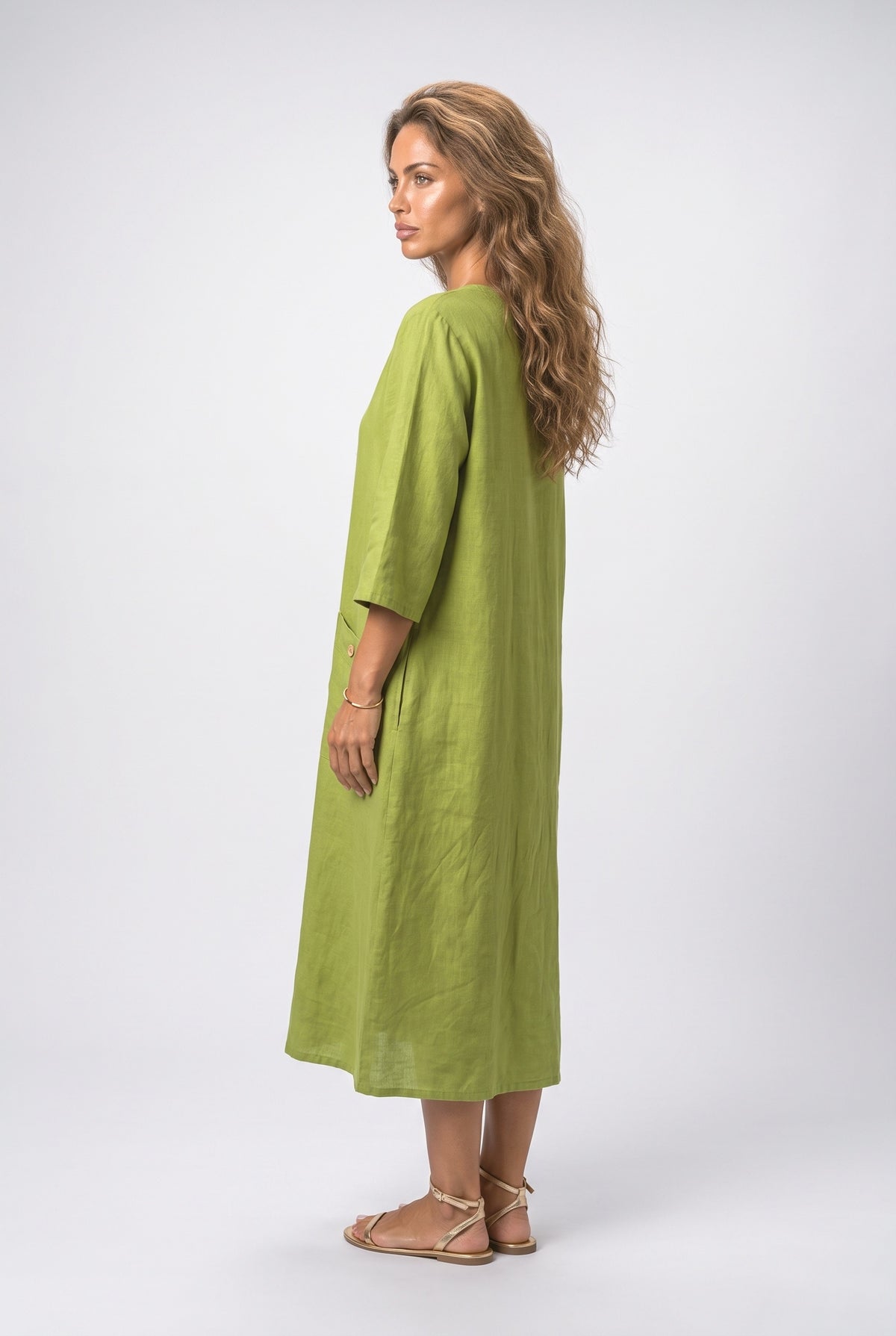 Midi Dress, back view