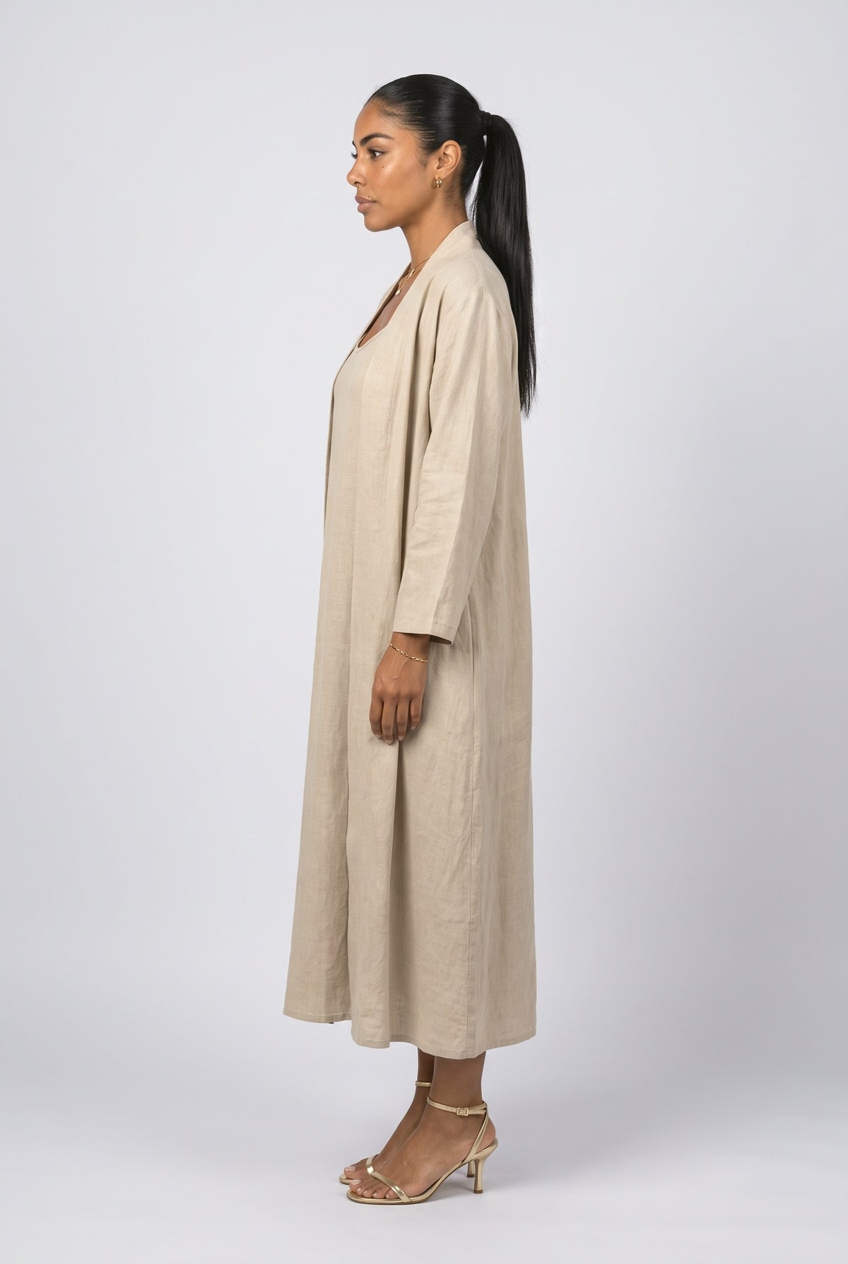 Linen Two Piece Outfit, back view
