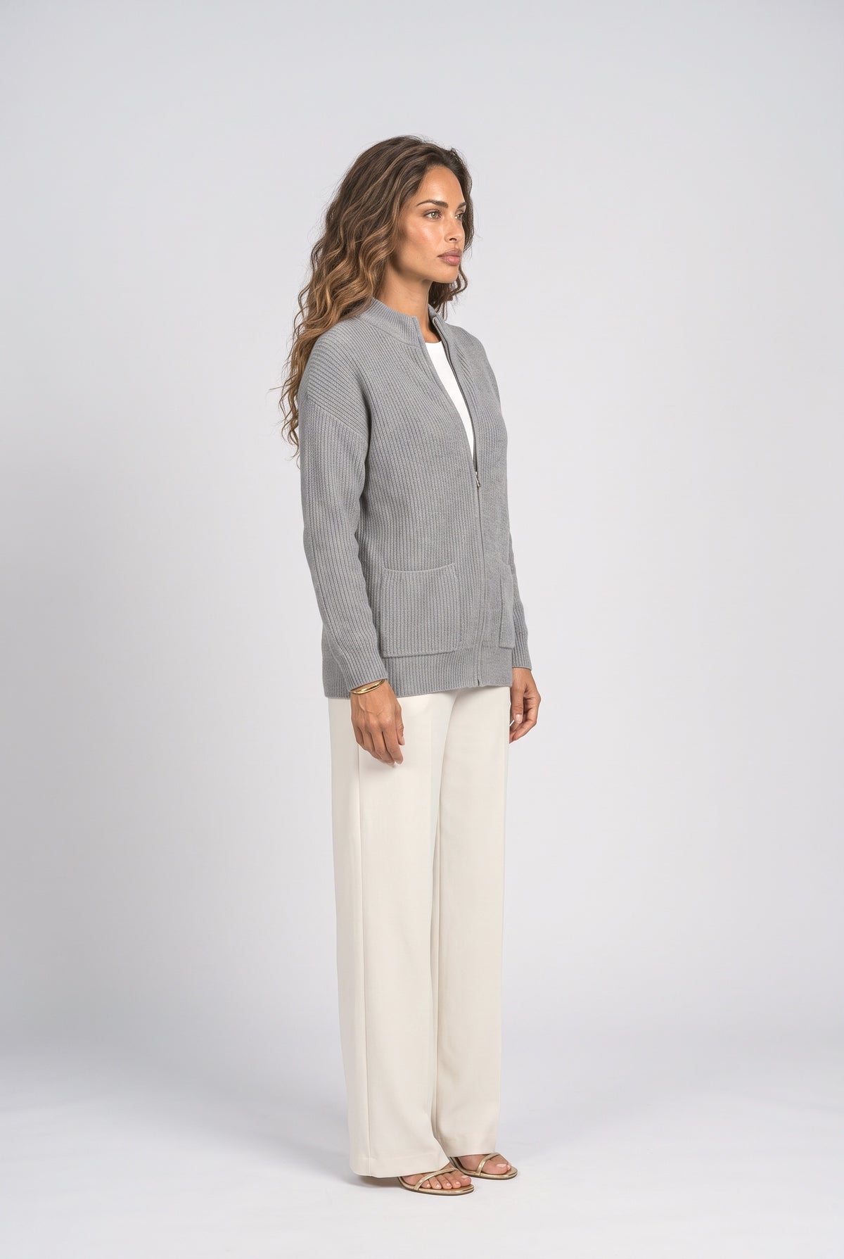Knit Cardigan, back view
