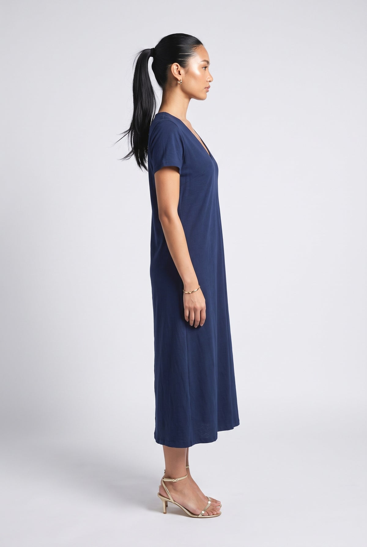V-Neck Beach Dress, back view