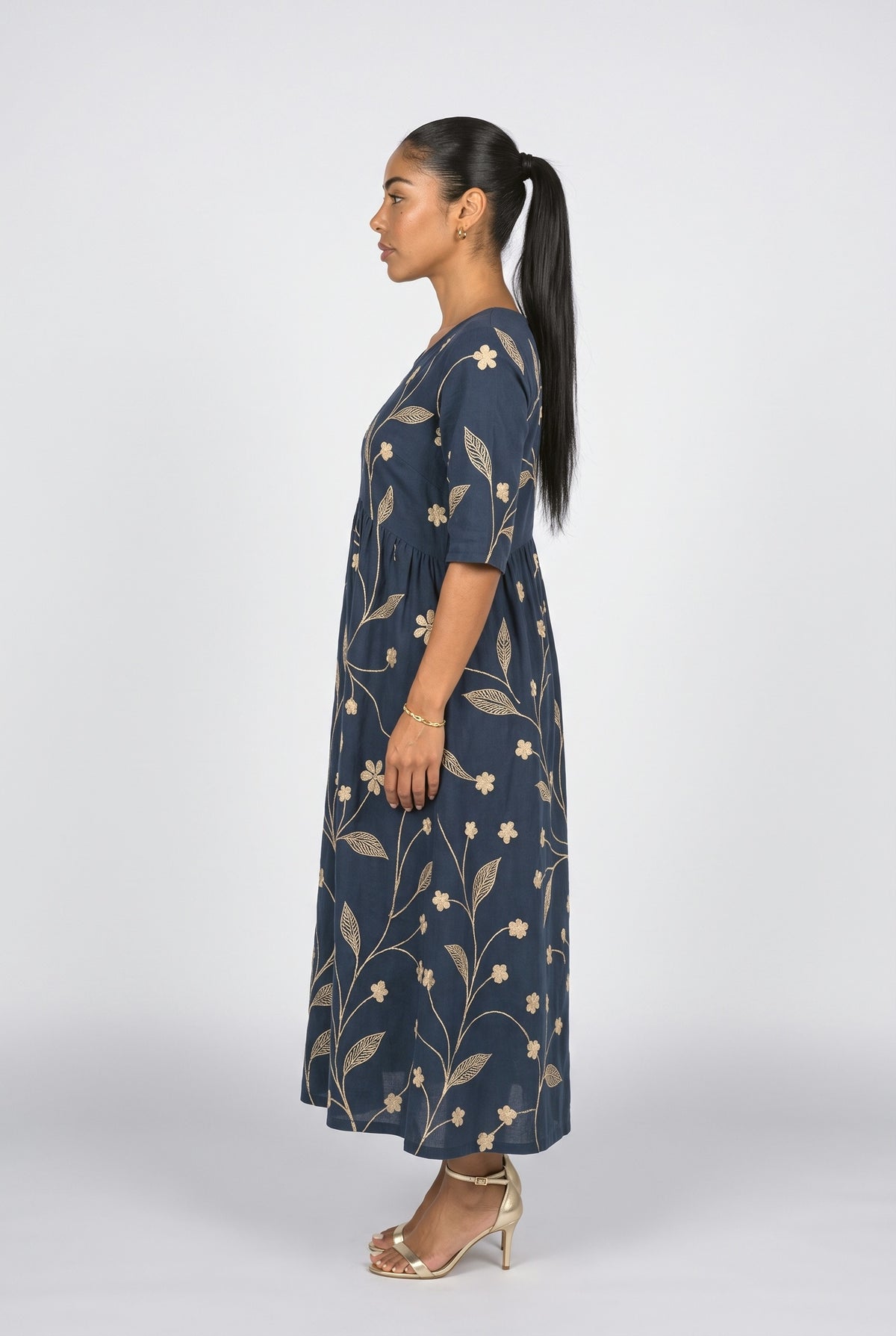 Floral Maxi Dress, back view