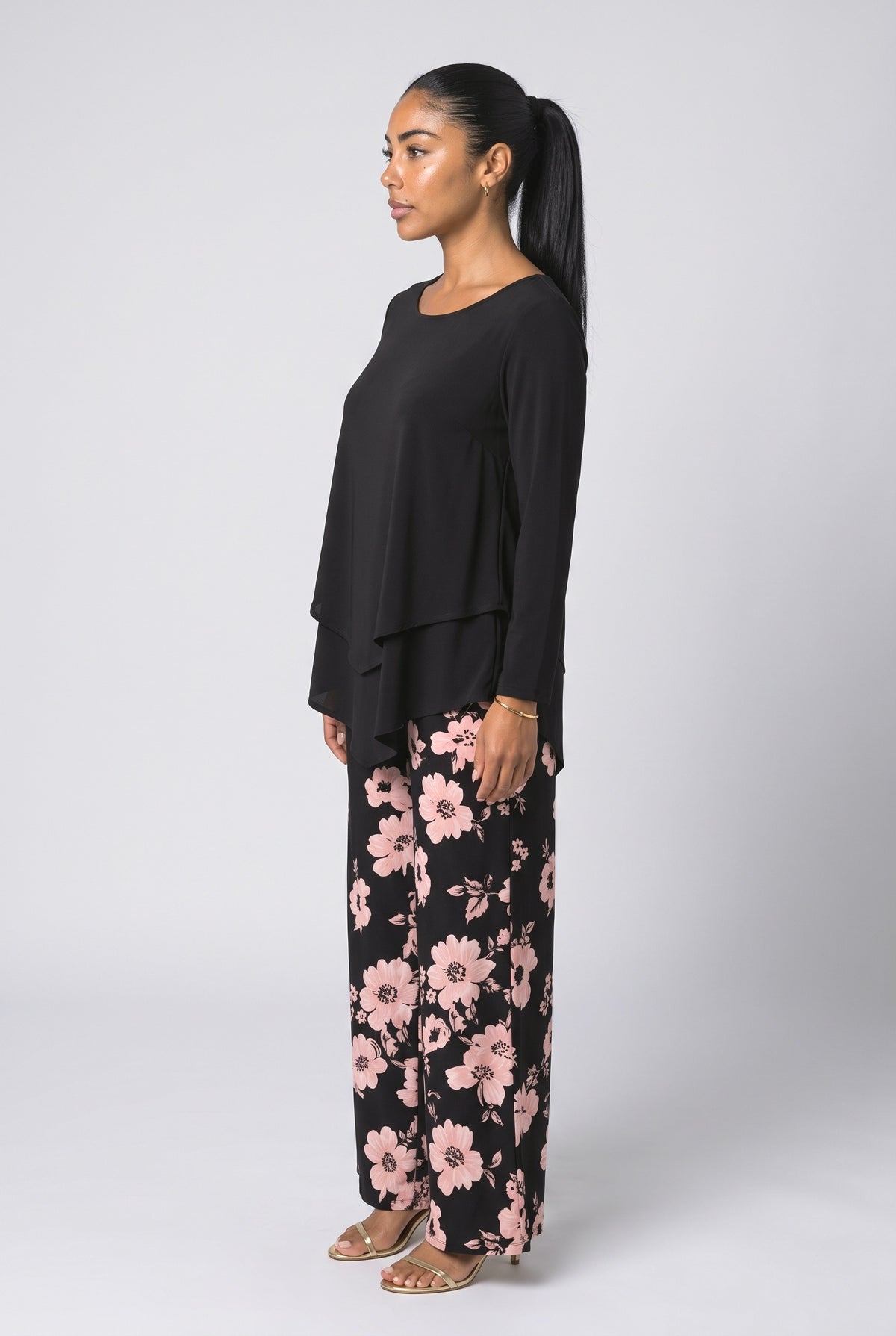 Floral Two Piece Outfit, back view
