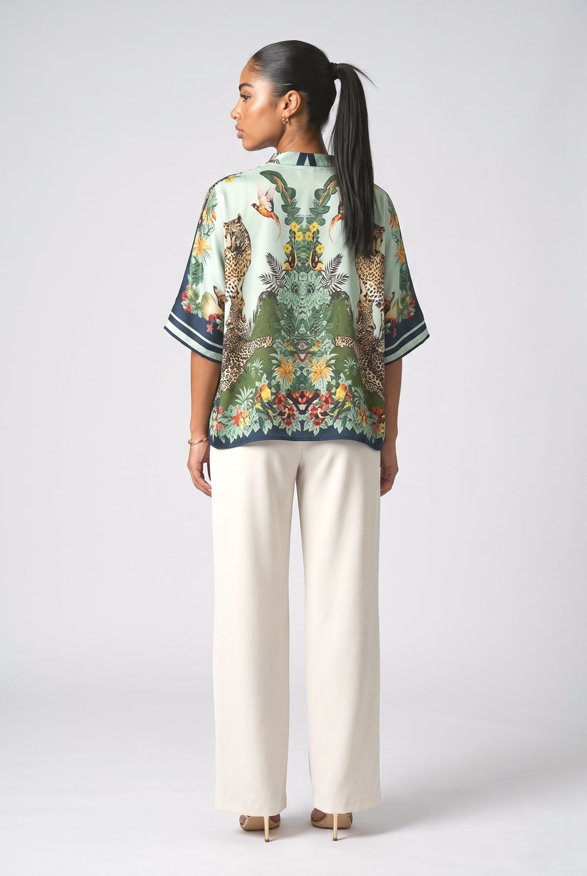 Batwing Sleeve Top, back view