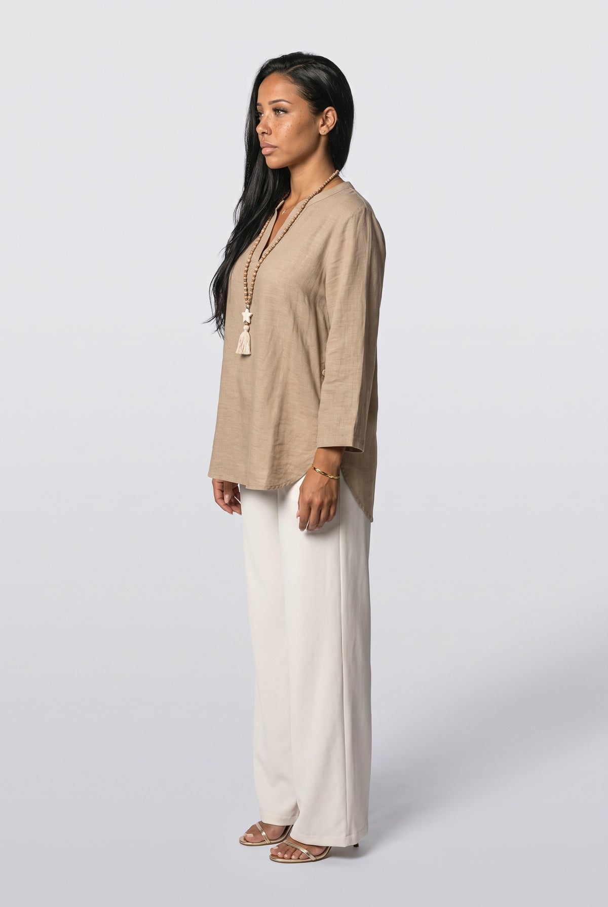 V-Neck Blouse, back view