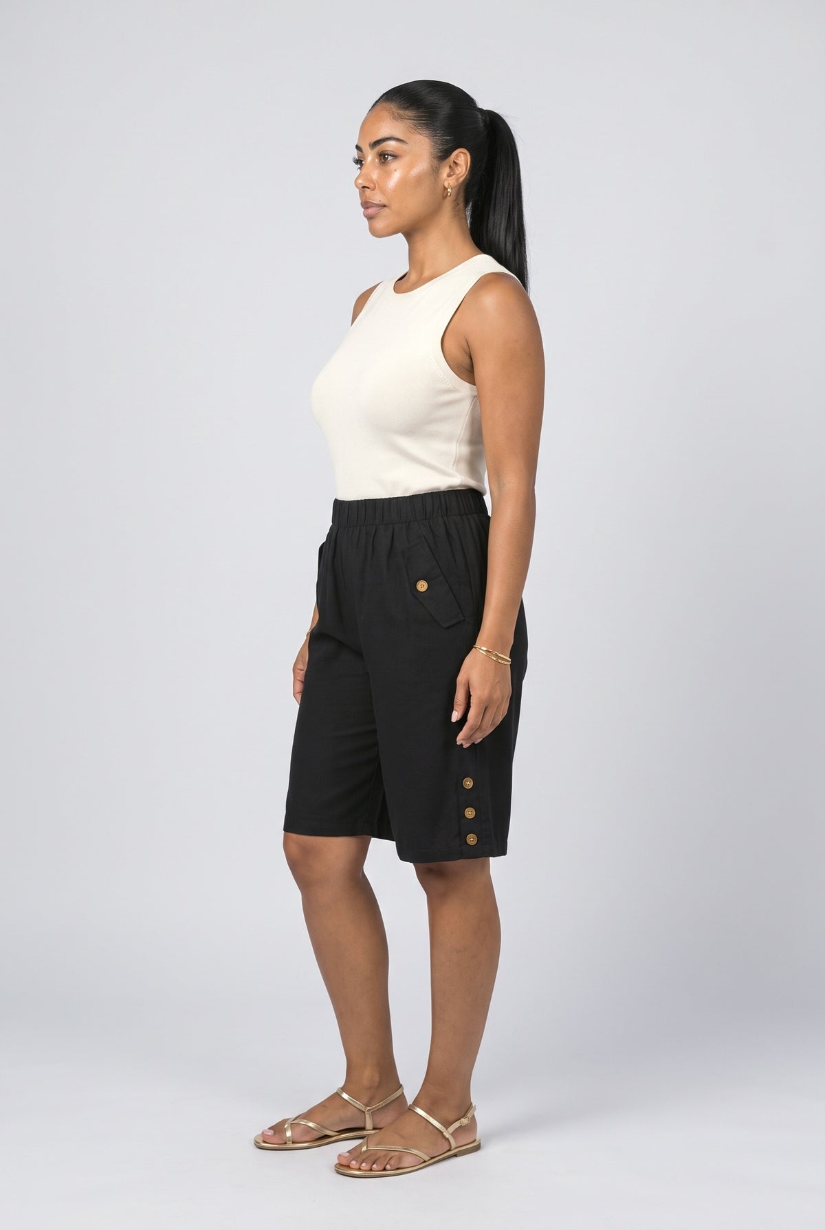 Wide Leg Pants, back view