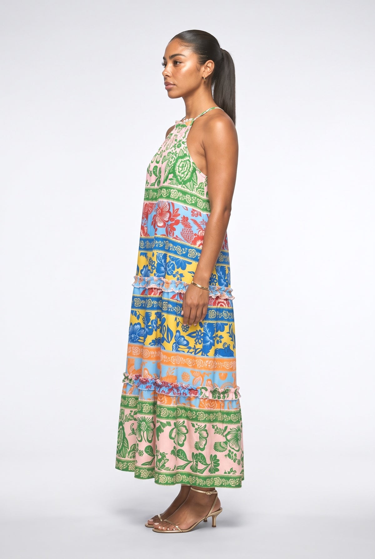 Floral Maxi Dress, back view