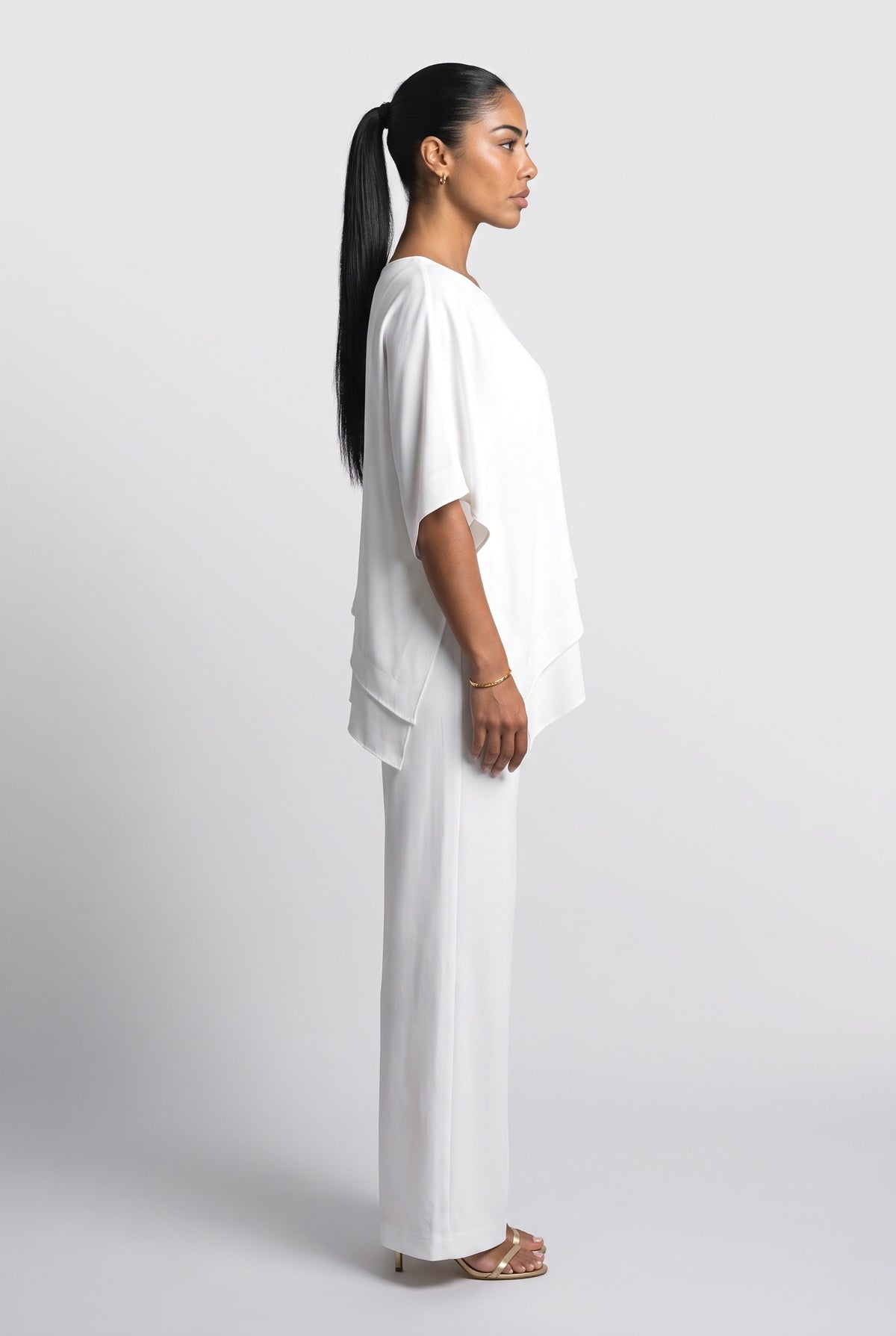 Asymmetric Two Piece Outfit, back view