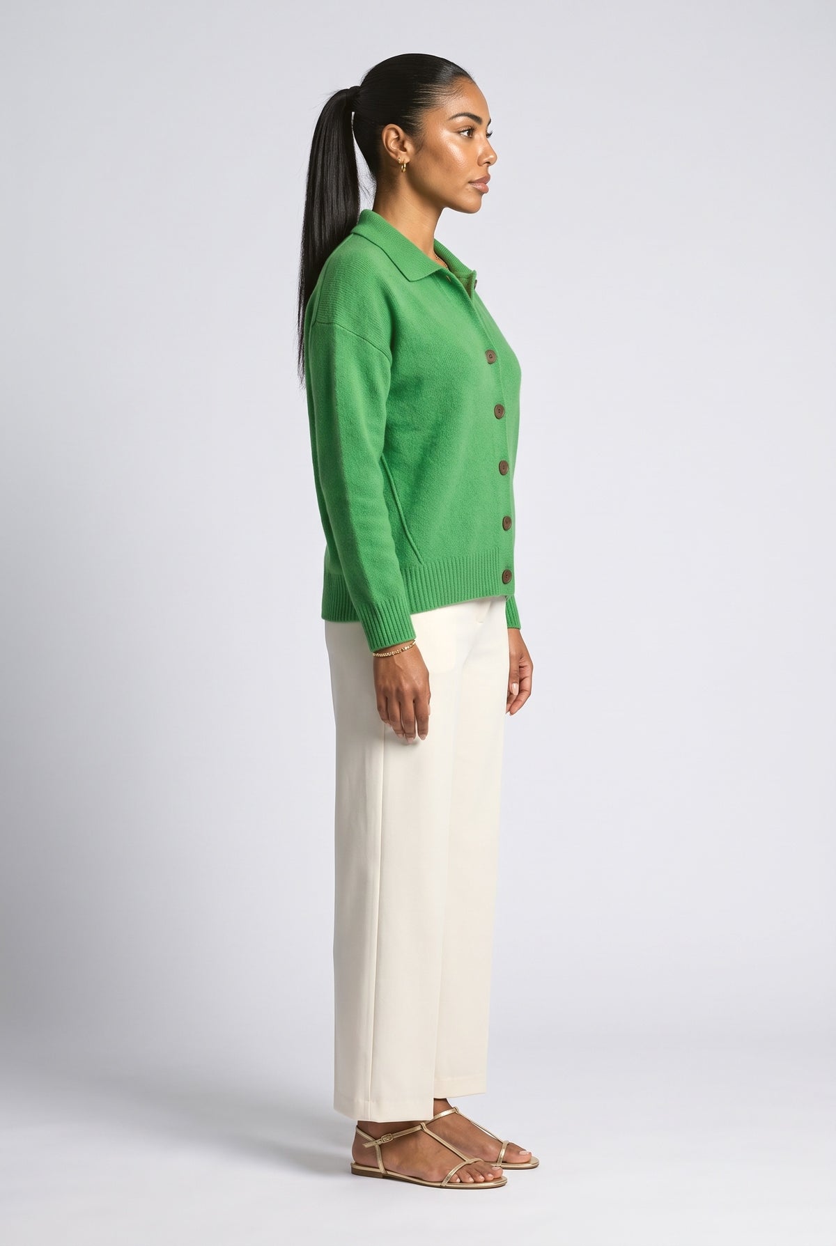 Knit Cardigan, back view