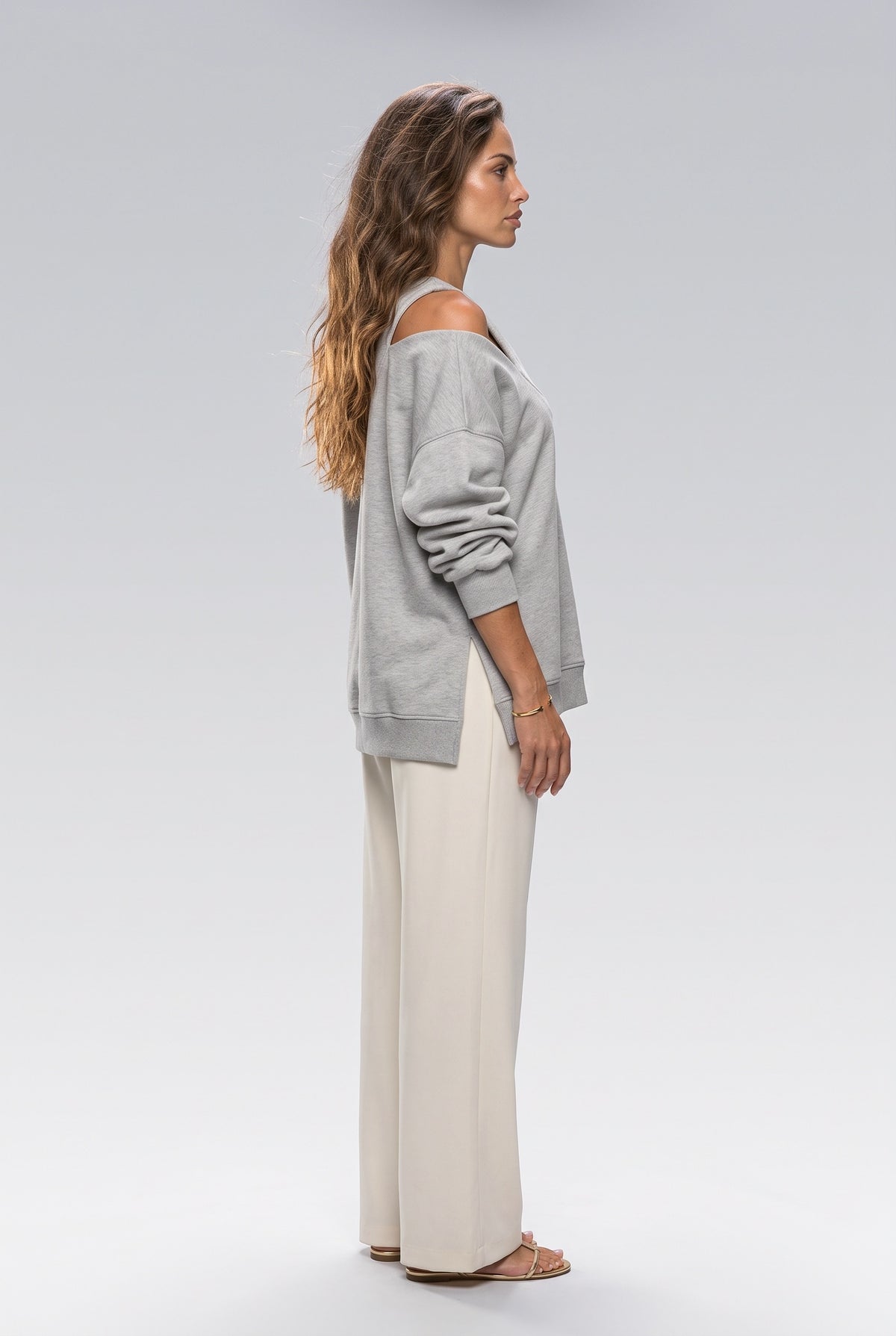 Cutout Sweatshirt, back view