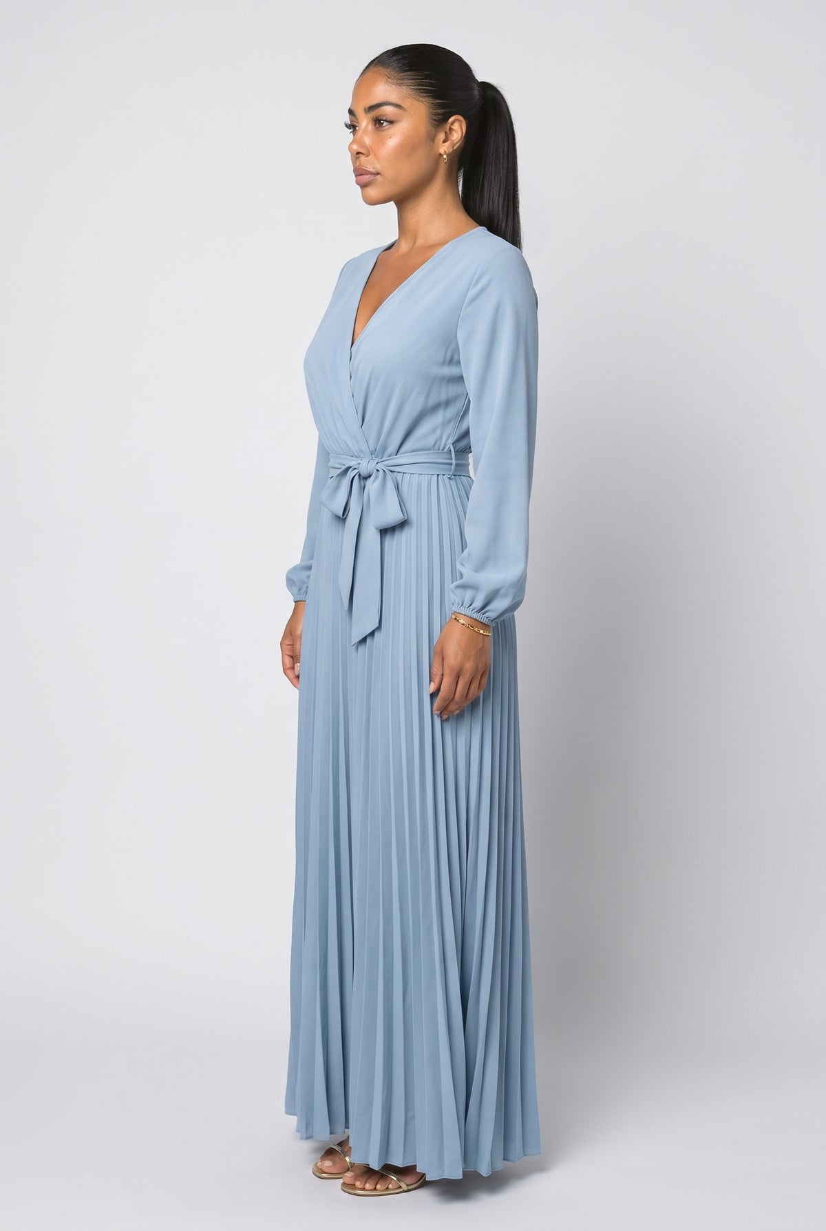 Wrap Maxi Dress, back view