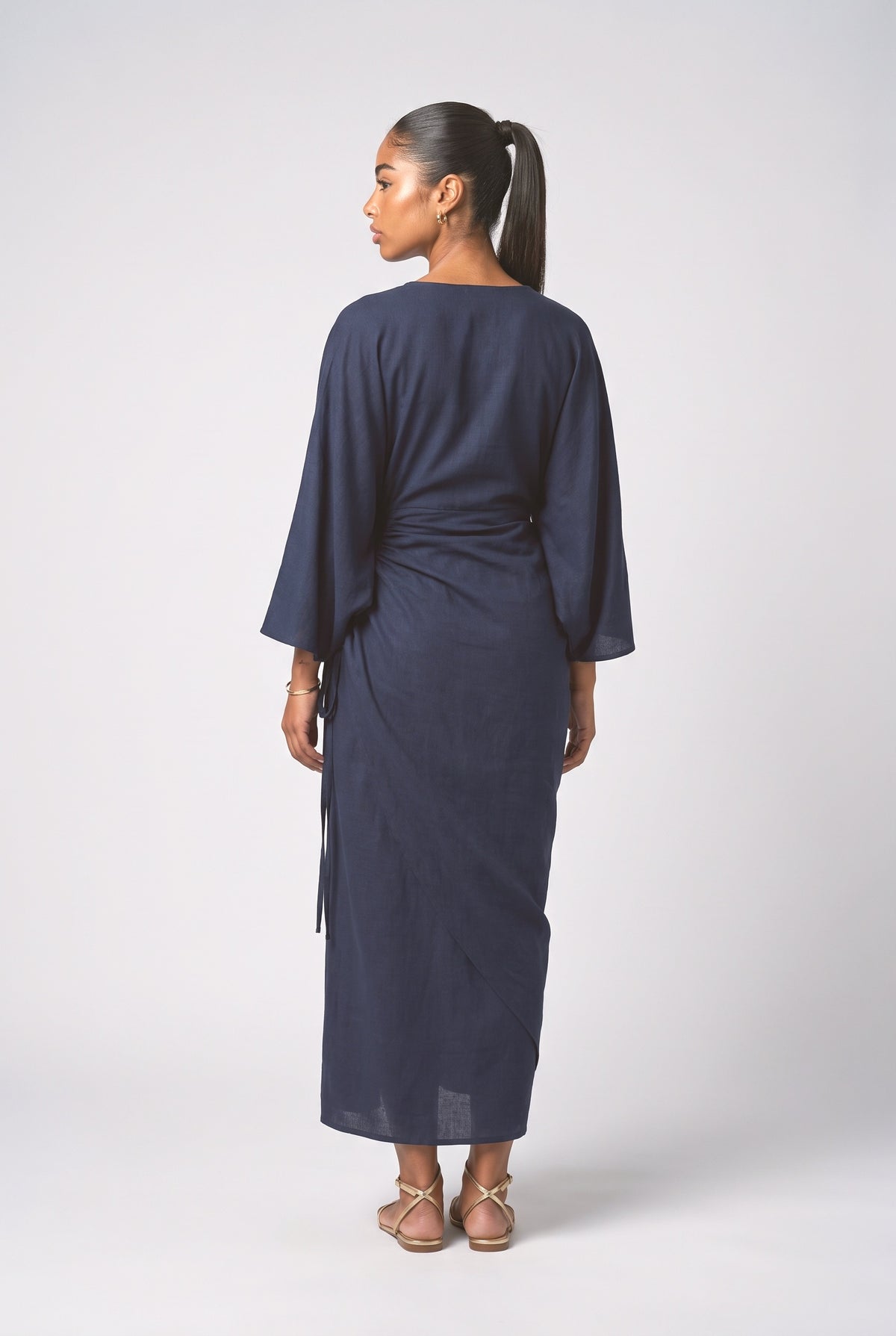 Batwing Sleeve Outfit Set, back view