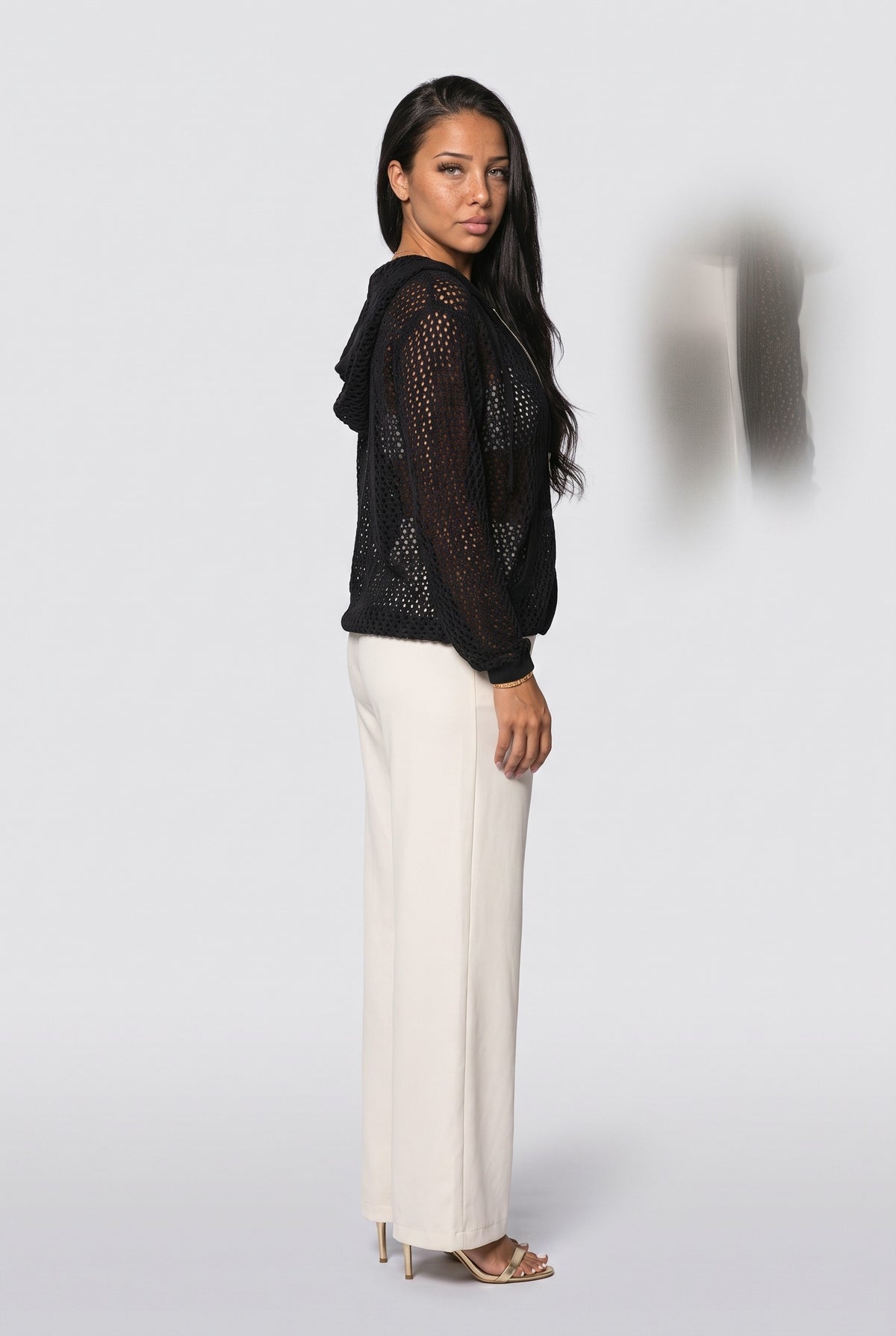 Knit Cardigan, back view