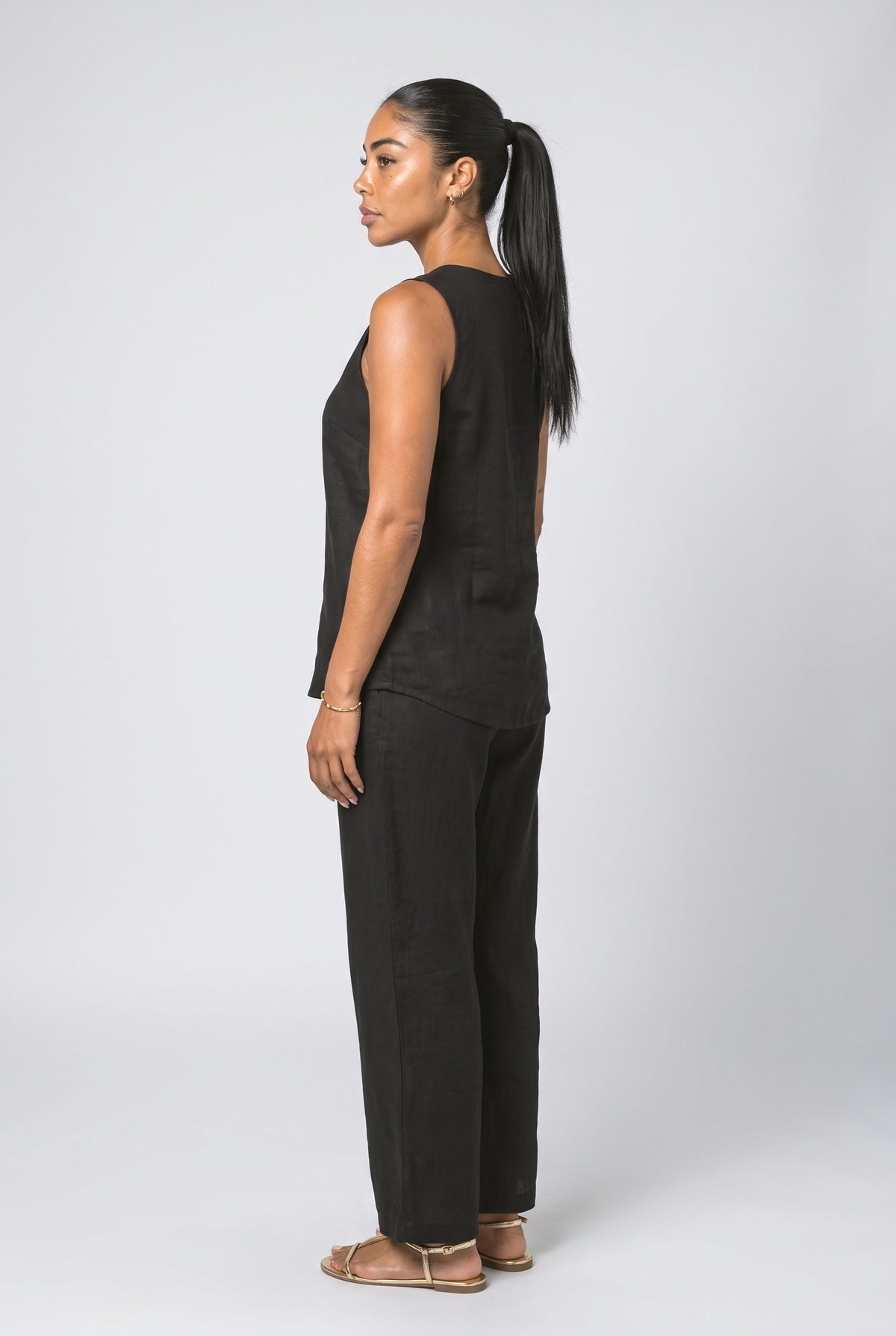 Sleeveless Two Piece Outfit, back view