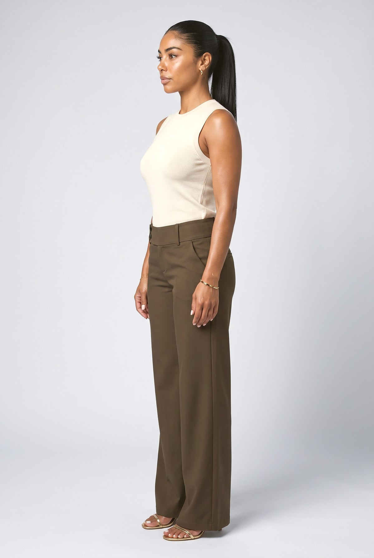 Wide Leg Pants, back view