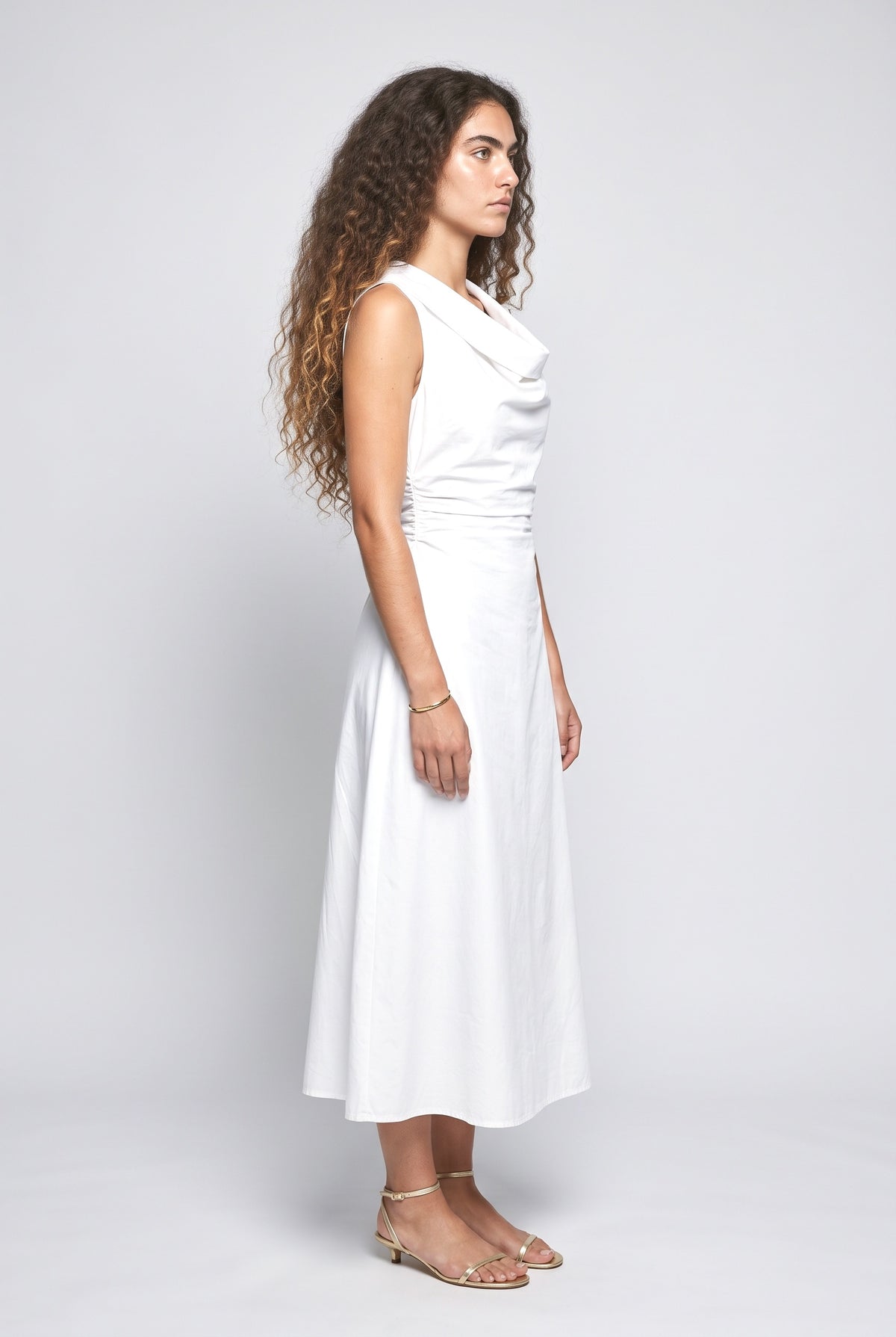 A-Line Midi Dress, back view