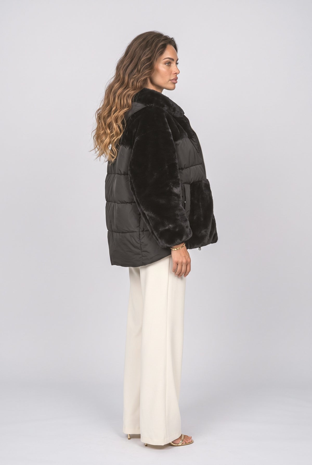 Oversized Denim Jacket, back view