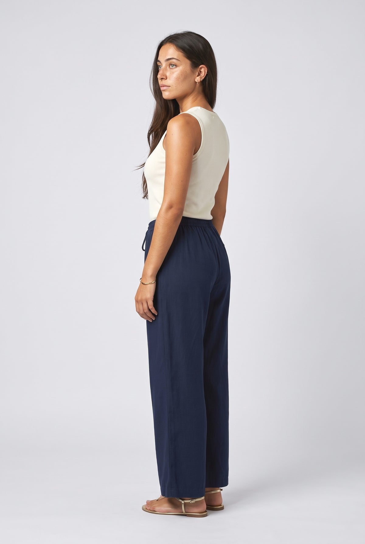 Wide Leg Pants, back view