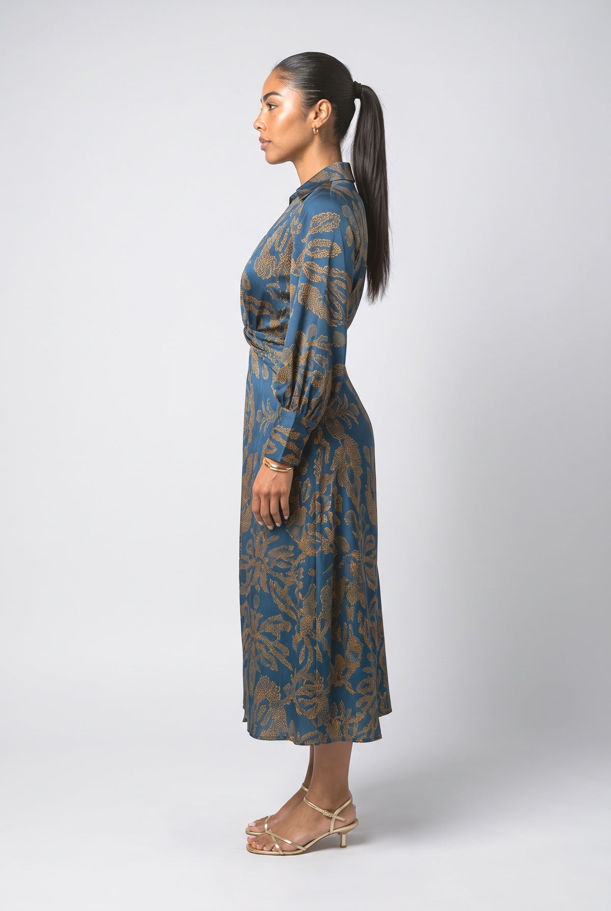 Wrap Midi Dress, back view