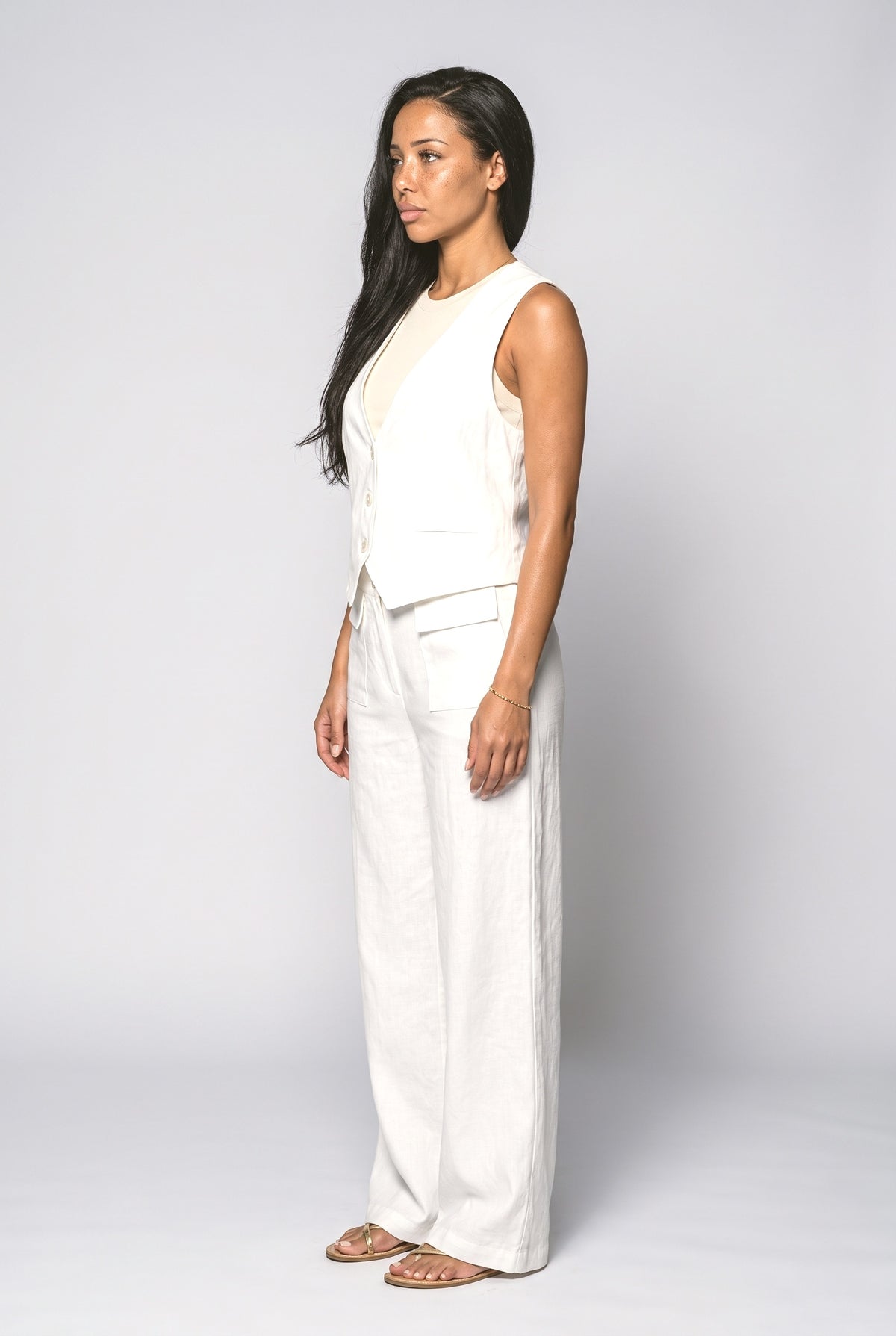 Wide Leg Pants, back view