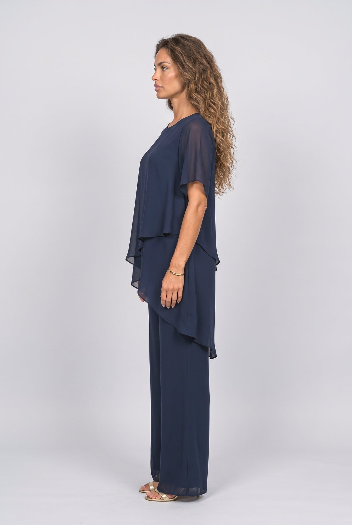 Asymmetric Two Piece Outfit, back view