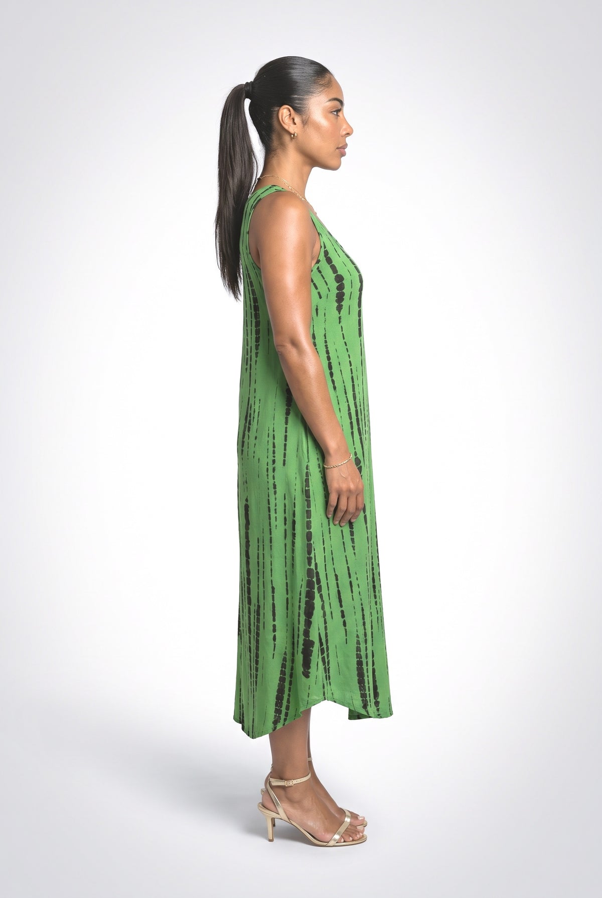 Sleeveless Midi Dress, back view
