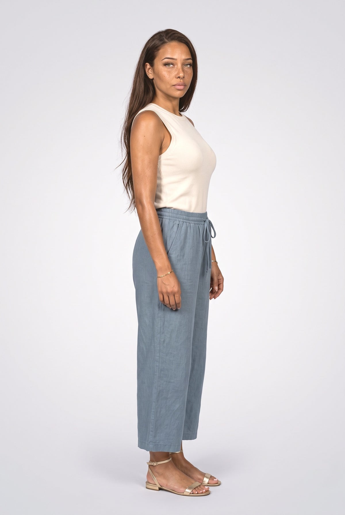Wide Leg Pants, back view