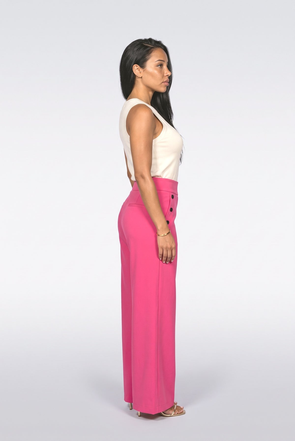 Wide Leg Pants, back view