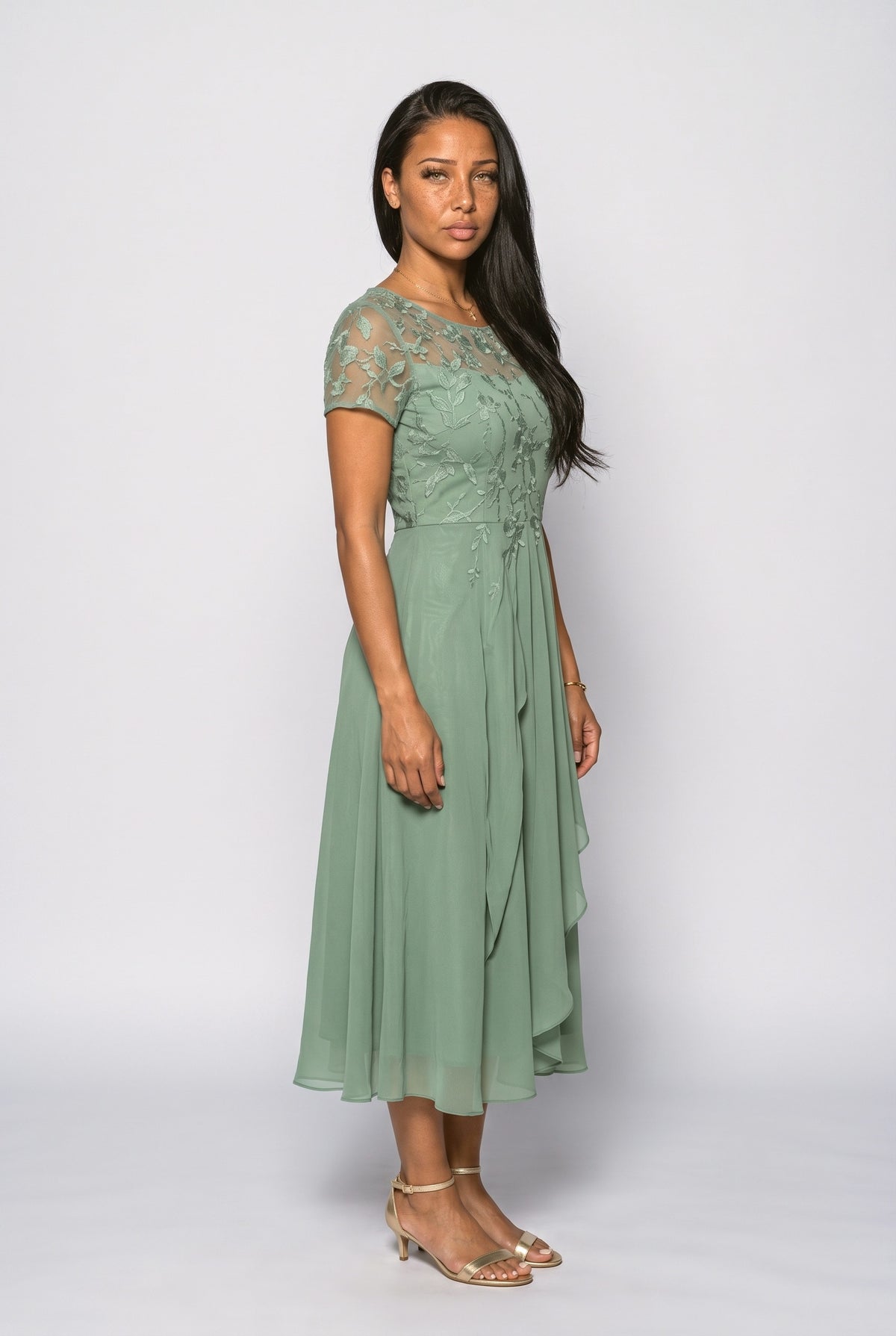 Midi Dress, back view