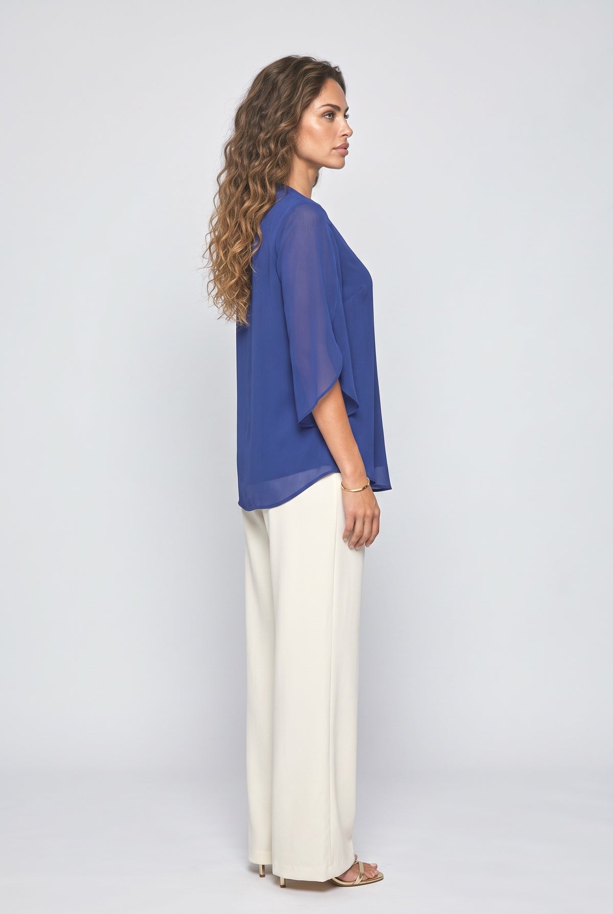 V-Neck Blouse, back view