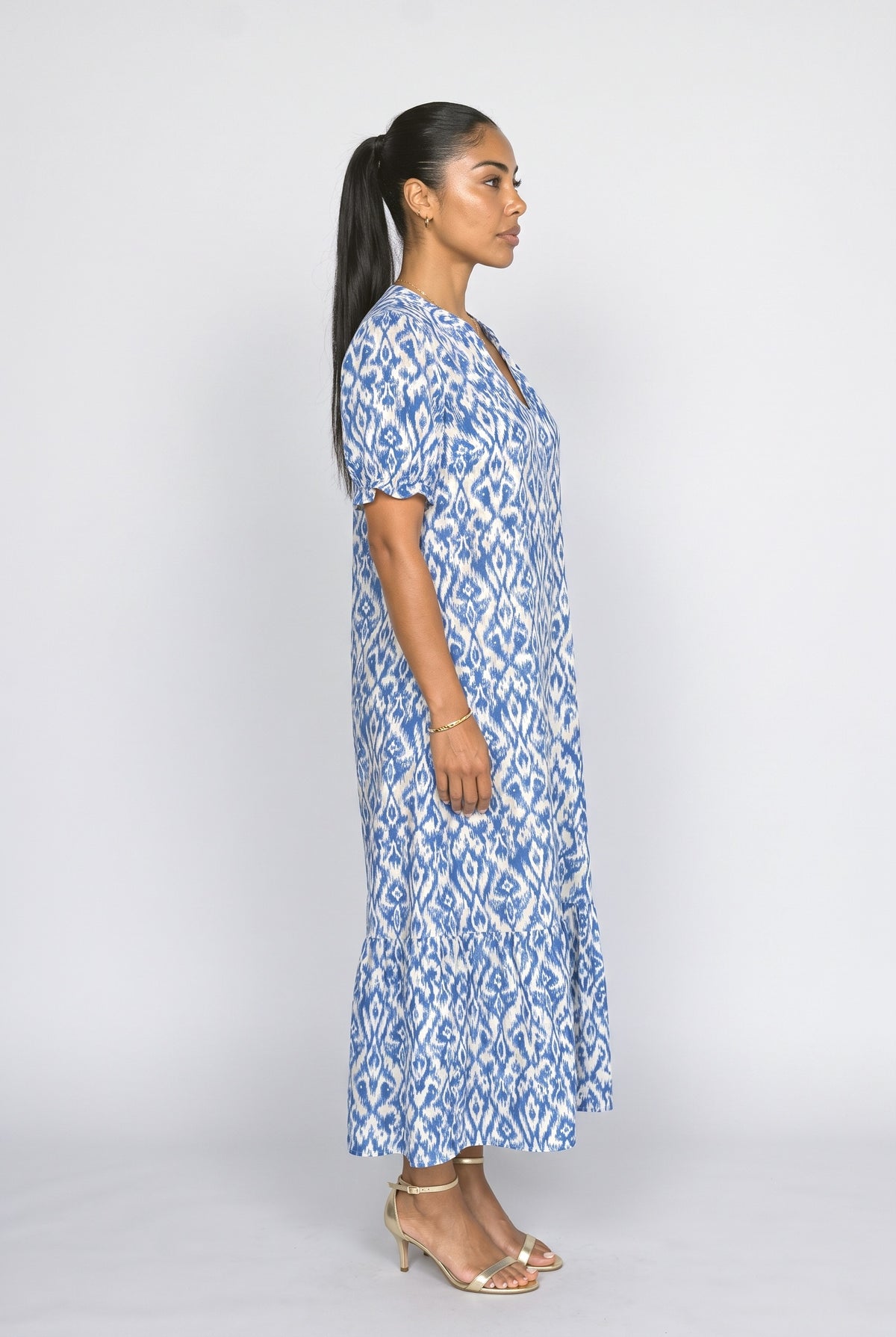V-Neck Maxi Dress, back view
