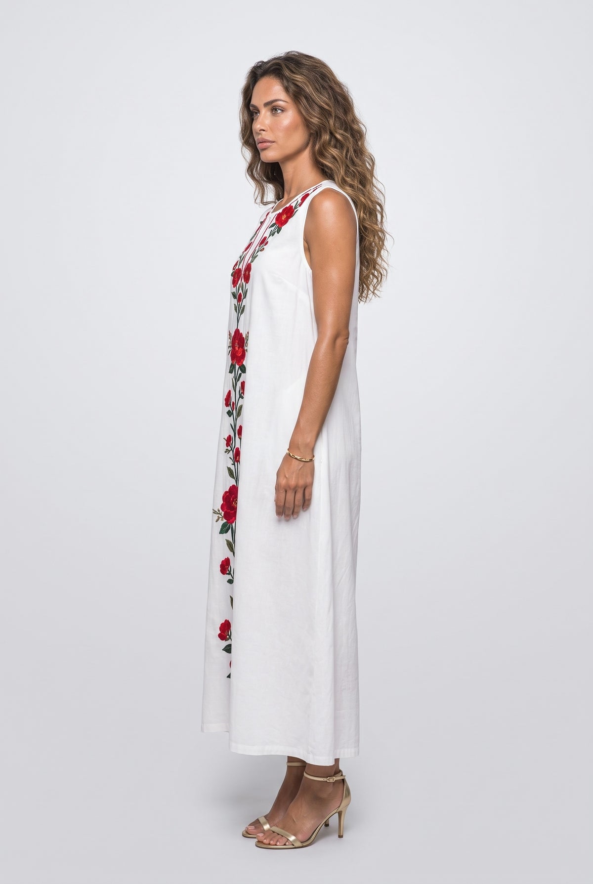 Sleeveless Maxi Dress, back view
