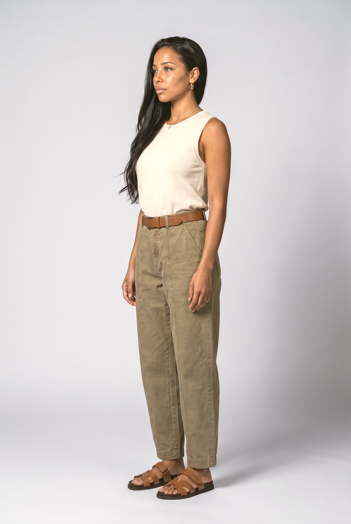 Wide Leg Pants, back view
