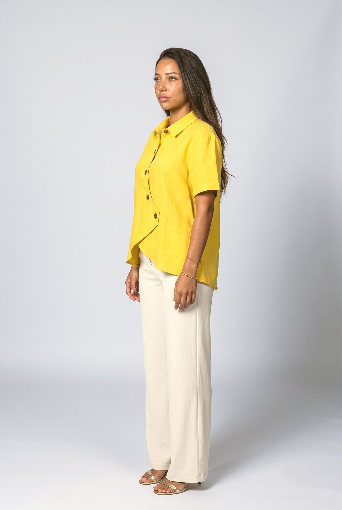 Asymmetric Blouse, back view