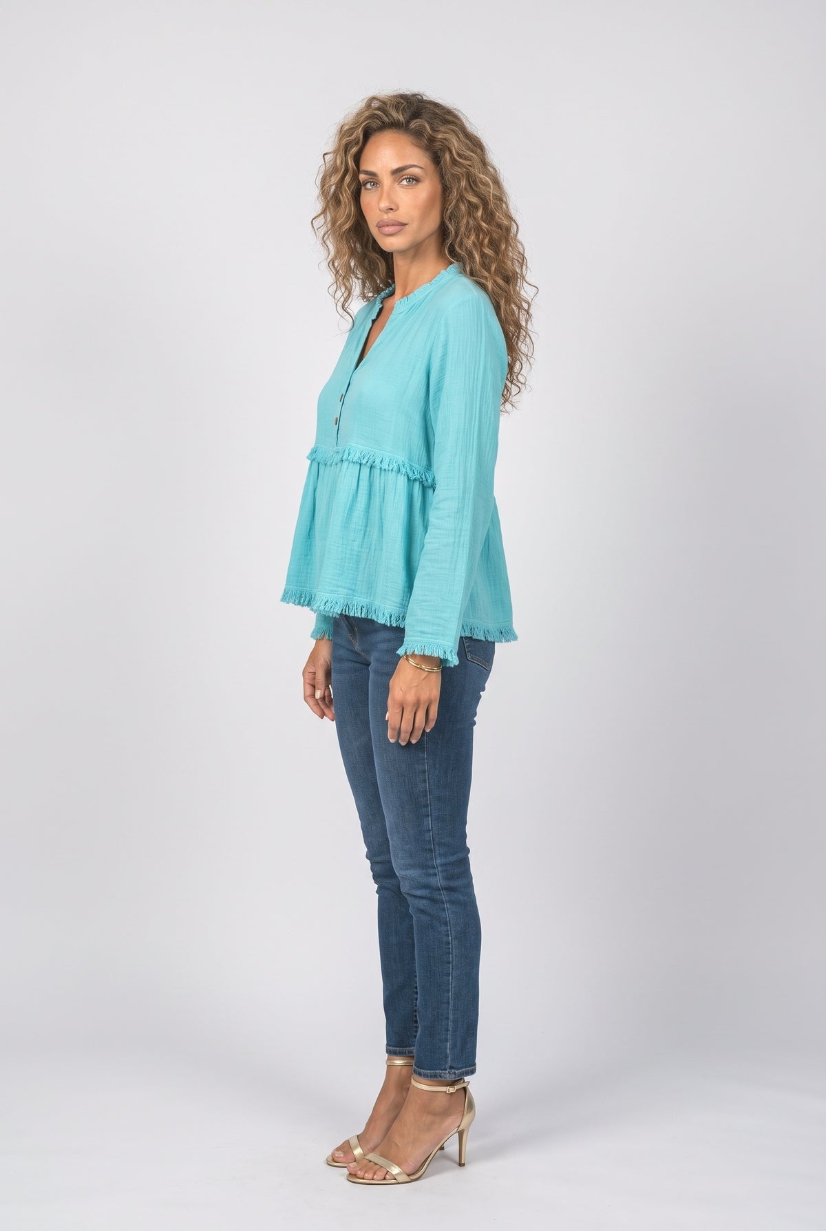 Fringe Blouse, back view