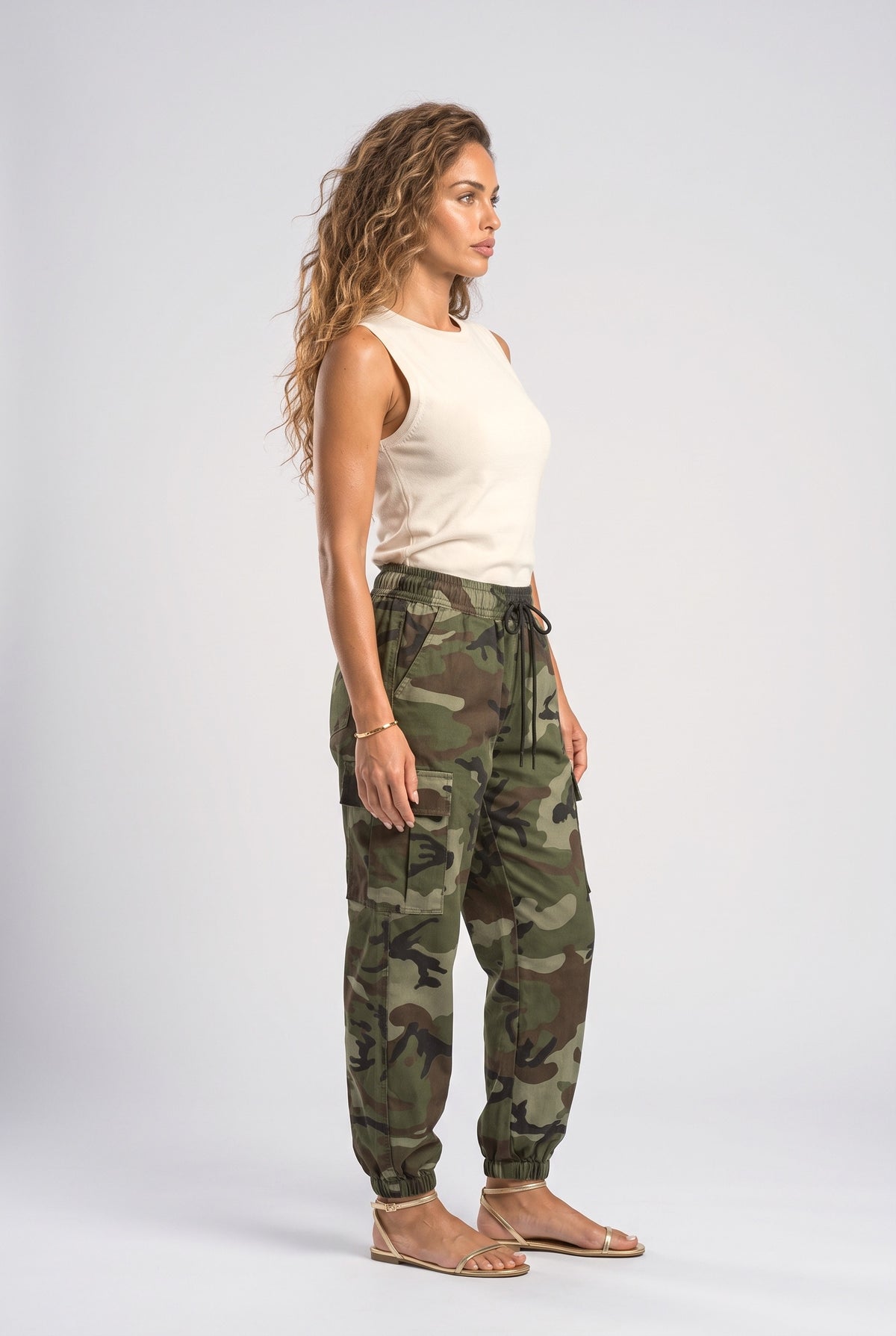Wide Leg Pants, back view