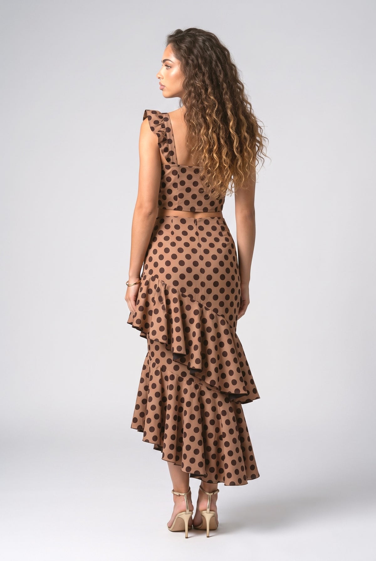 Polka Dot Outfit Set, back view
