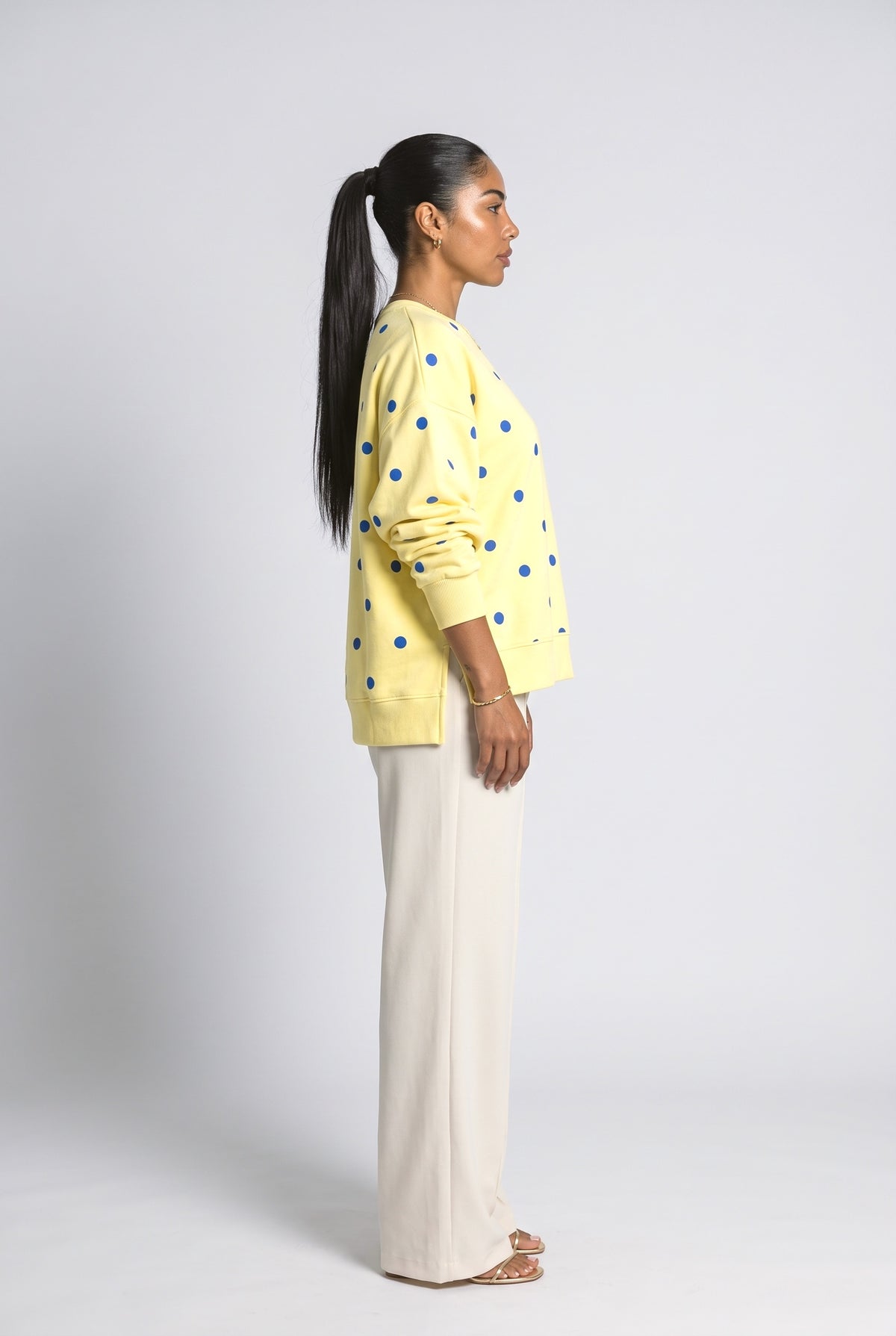 Polka Dot Sweatshirt, back view